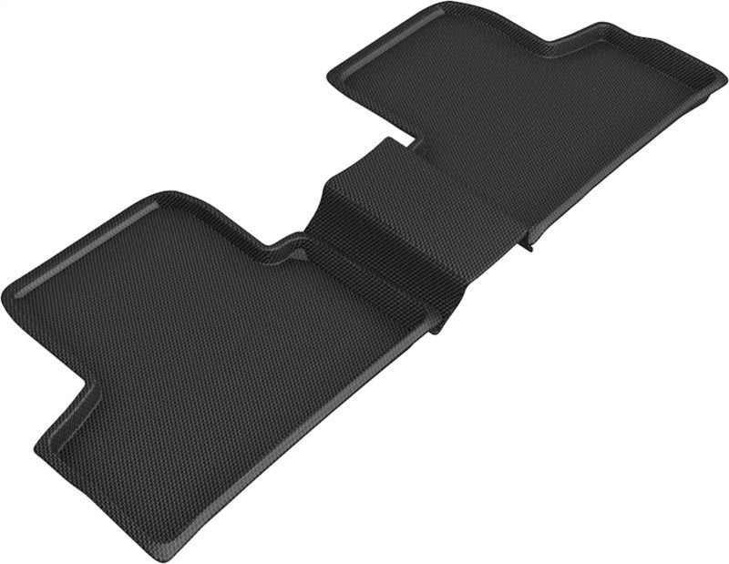 3D MAXpider Custom Fit All-Weather Floor Mats for 2020-2021 Mercedes-Benz GLB Class - 2nd Row Kagu Series (Black) | Durable & Easy to Clean Car Accessories for Road Trips & Daily Commute