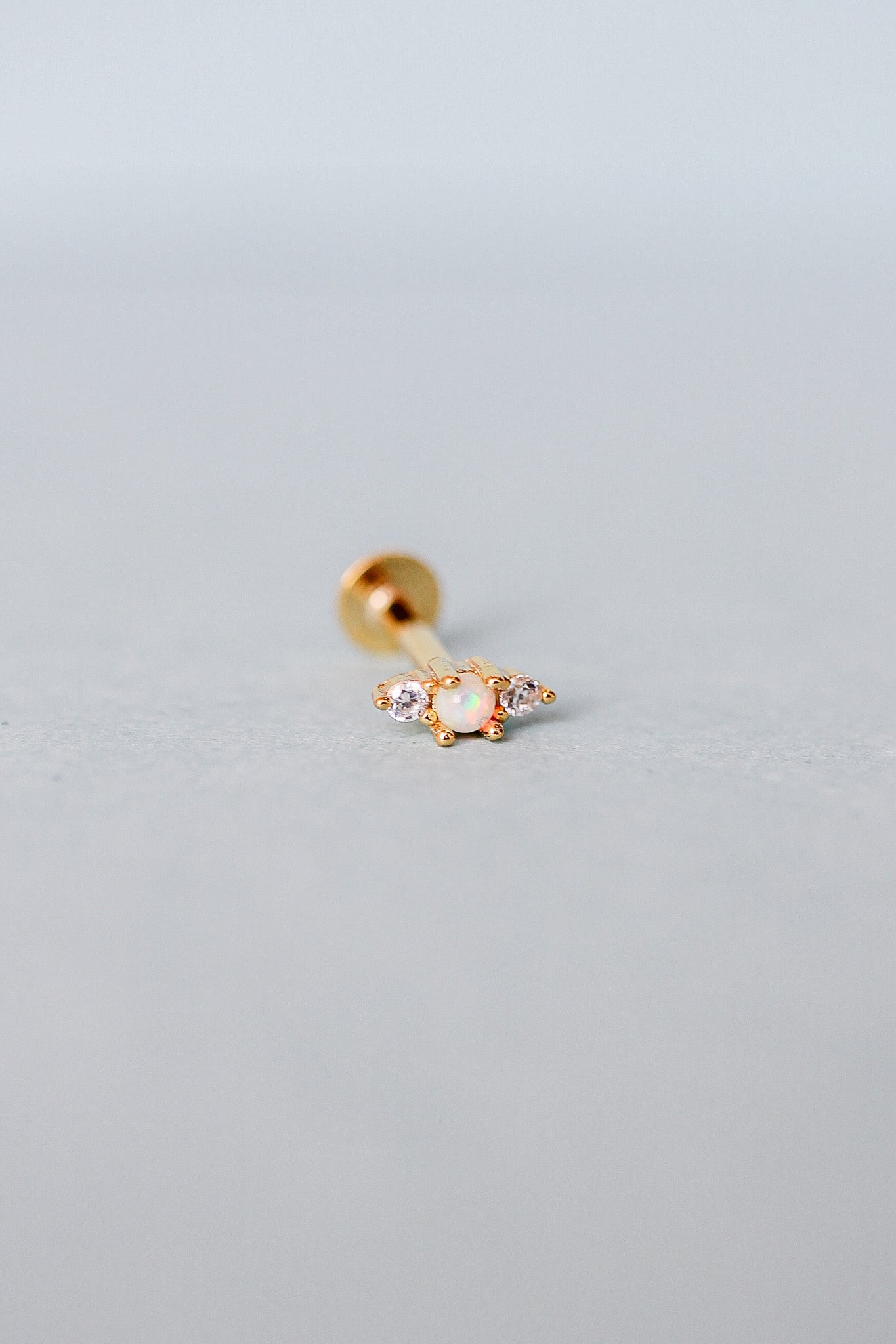 Gold Callie Flat Back Stud Earrings for Women - Perfect for Everyday Wear, Parties & Gifts