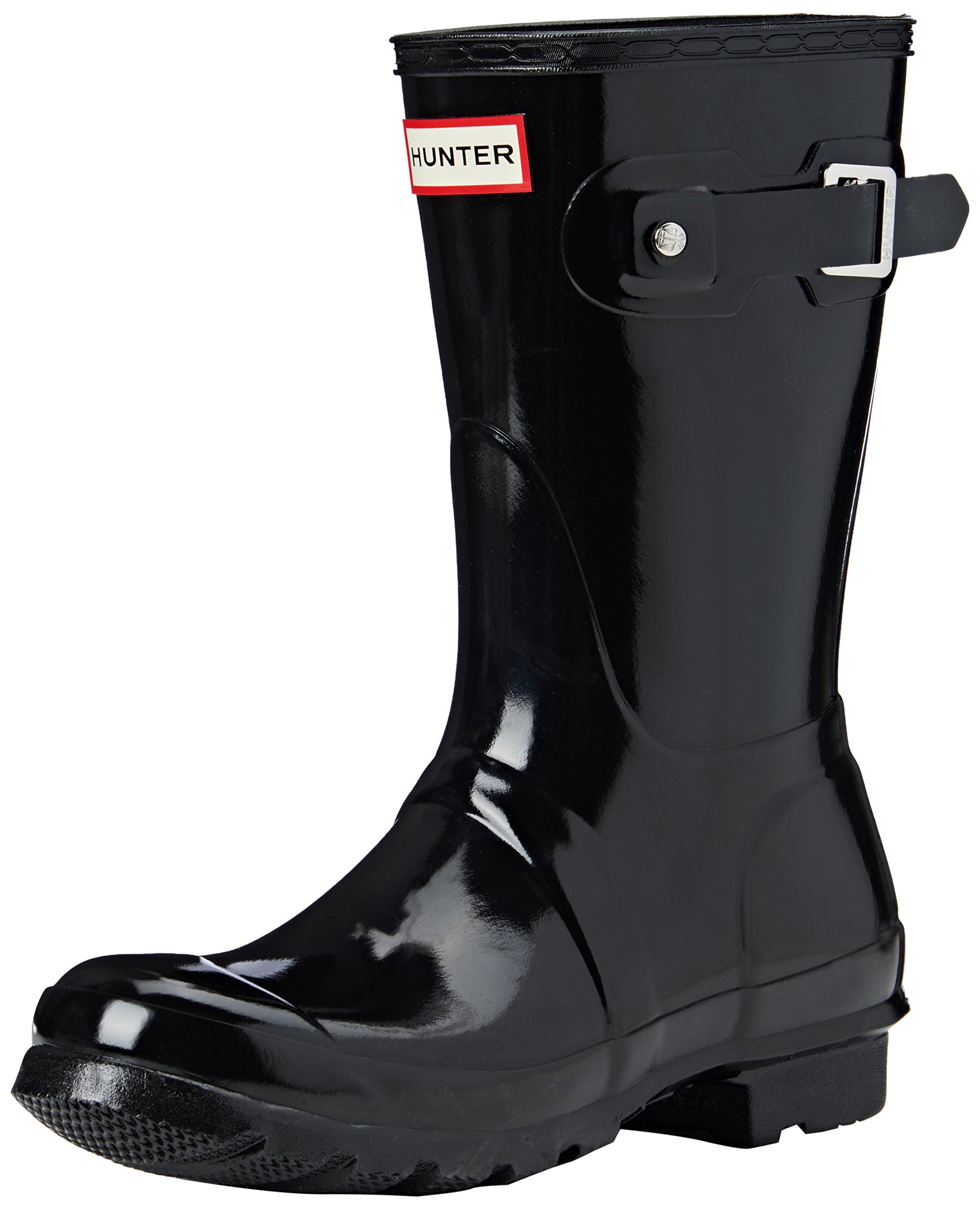 Hunter Women's Original Short Gloss Rain Boots - Waterproof Chelsea Boots for Women, Fashionable Rain Shoes for Outdoor, Gardening, and Wet Weather Walking