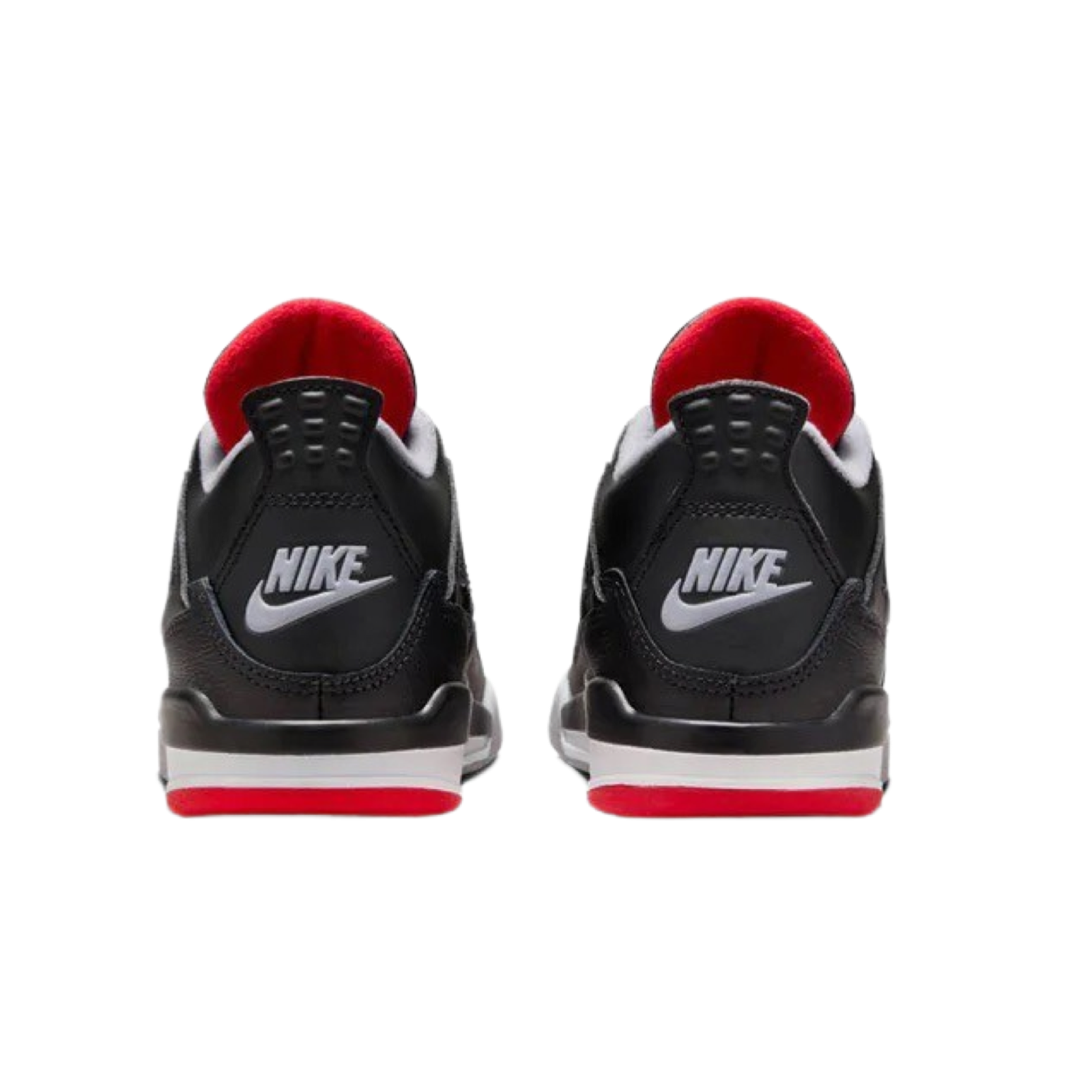 Air Jordan 4 Retro Reimagined BRED 2024 - Black Fire Red Cement Grey Sneakers for Boys & Girls | Pre-School Kids Basketball Shoes for Sports & Casual Wear