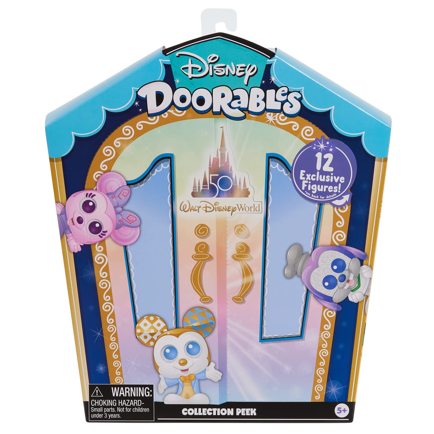 Disney Doorables Walt Disney World 50th Anniversary Collection - Mini Blind Bag Collectible Figures for Kids Ages 5+ | Amazon Exclusive by Just Play | Perfect for Birthday Gifts, Party Favors & Disney Collectors