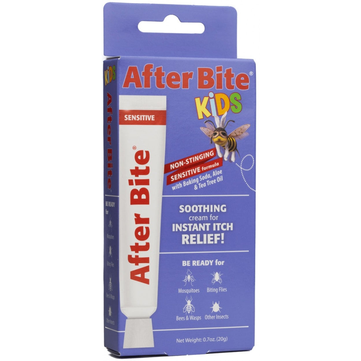 AFTER BITE KIDS Insect Bite Relief Cream - 20g/Tube - Fast Itch Relief for Bug Bites & Stings - Perfect for Outdoor Play, Camping & Summer Activities