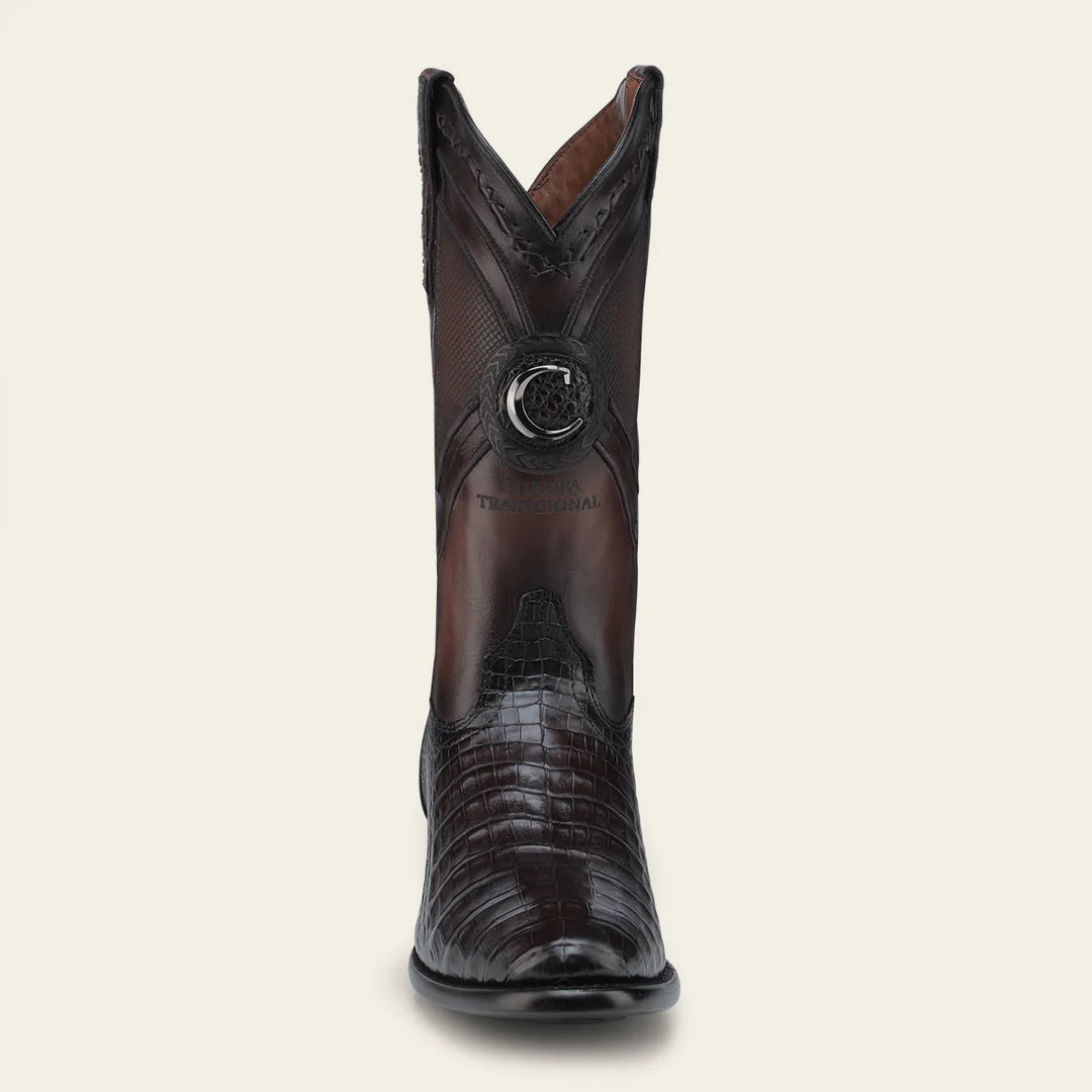 2H0AFY Men's Cuadra Brown Dress Cowboy Caiman Leather Boots - Western Style Riding & Country Fashion for Men