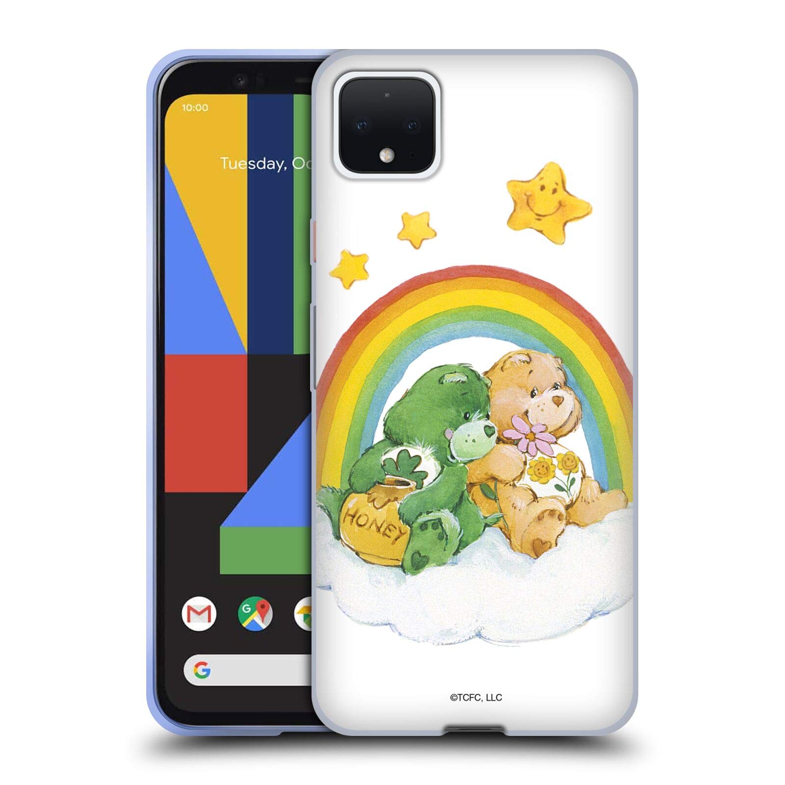 Care Bears Rainbow Soft Gel Case for Google Pixel 4 XL - Cute Phone Protection