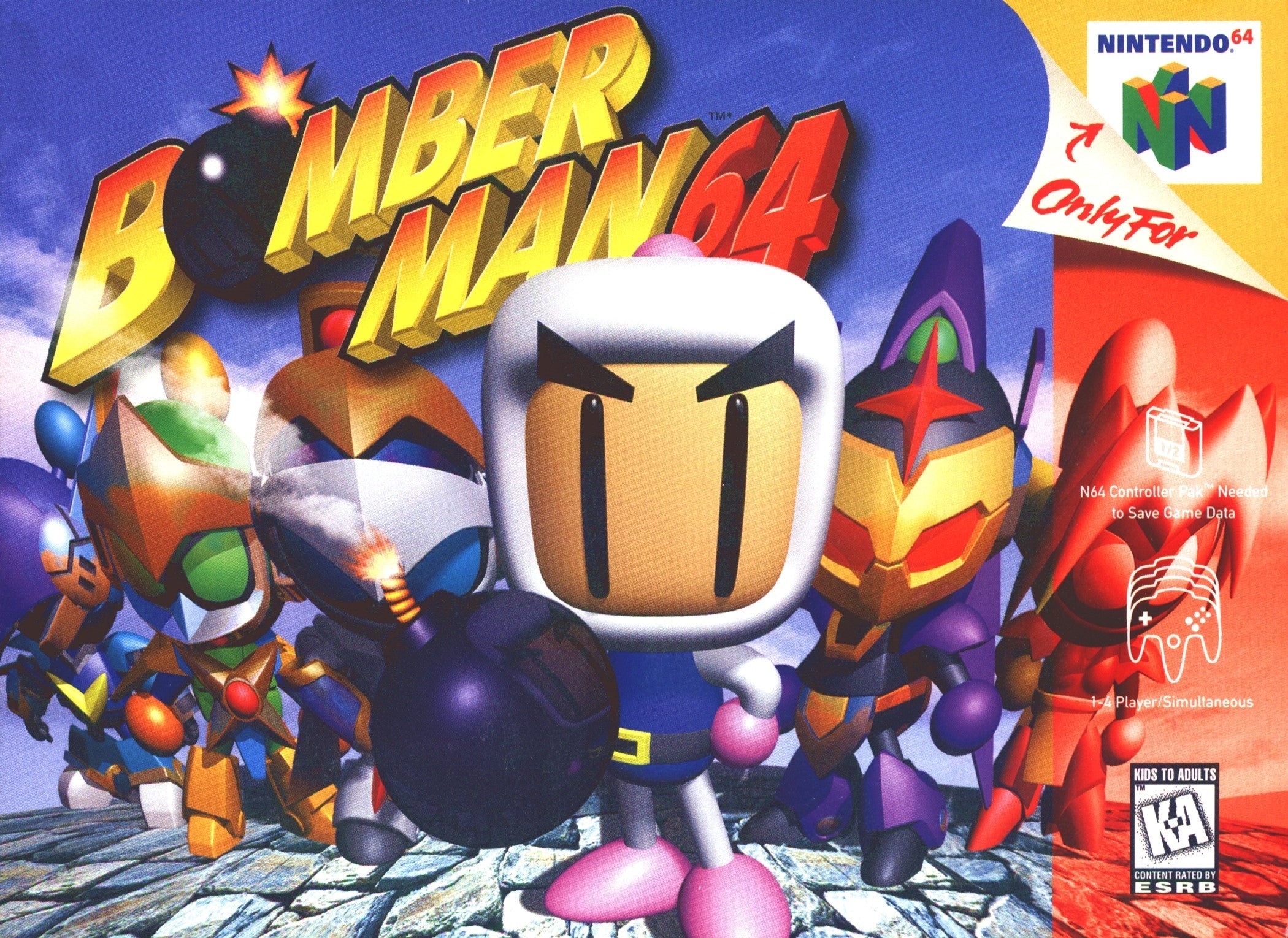 Used Bomberman 64 N64 Video Game Cartridge - Classic Nintendo 64 Action Game for Retro Gaming Enthusiasts | Perfect for Nostalgic Play, Collectors & Multiplayer Battles