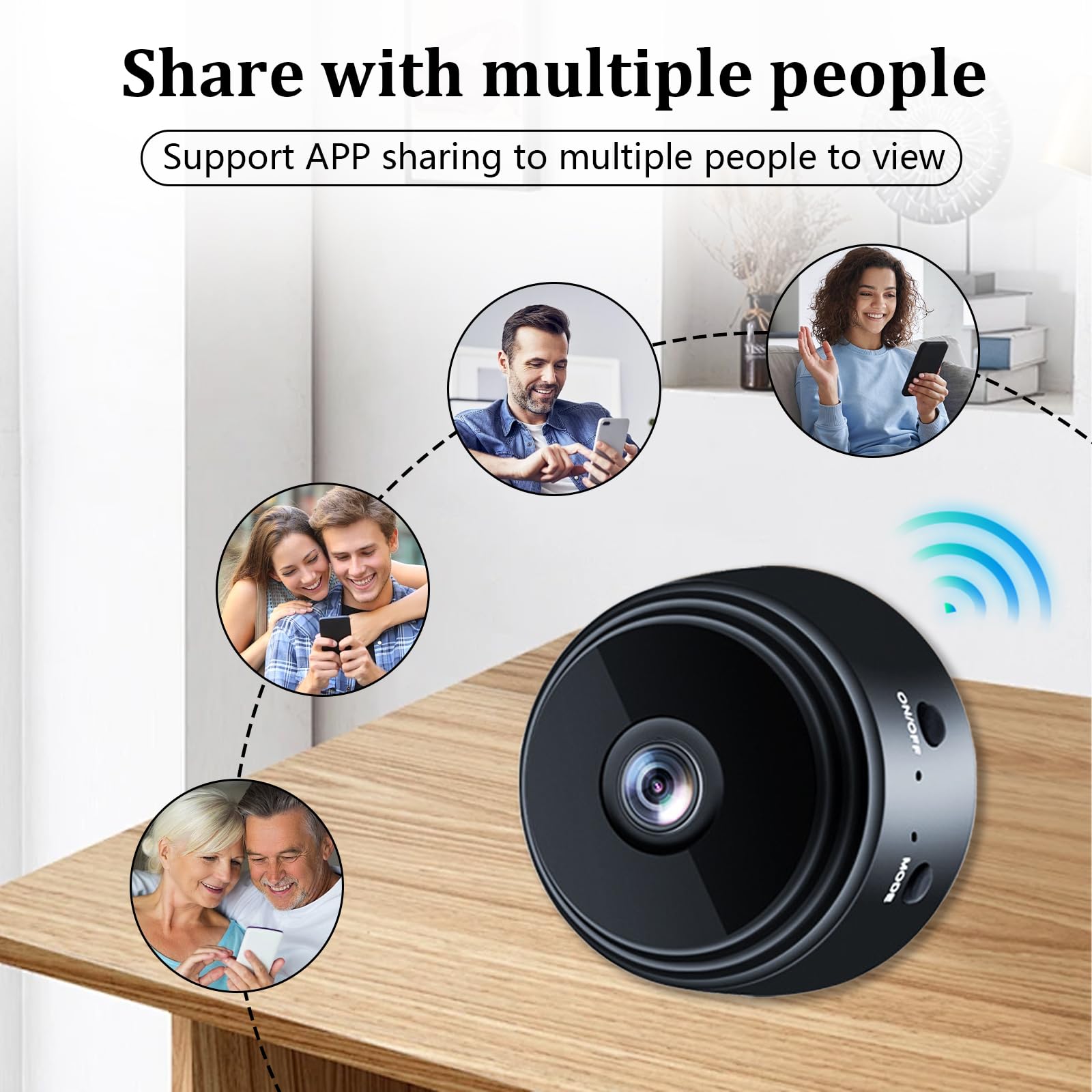 Mini Spy Camera 1080P - WiFi Hidden Camera for Pet, Baby & Office Security - App Control & Cloud Storage - Indoor Monitoring