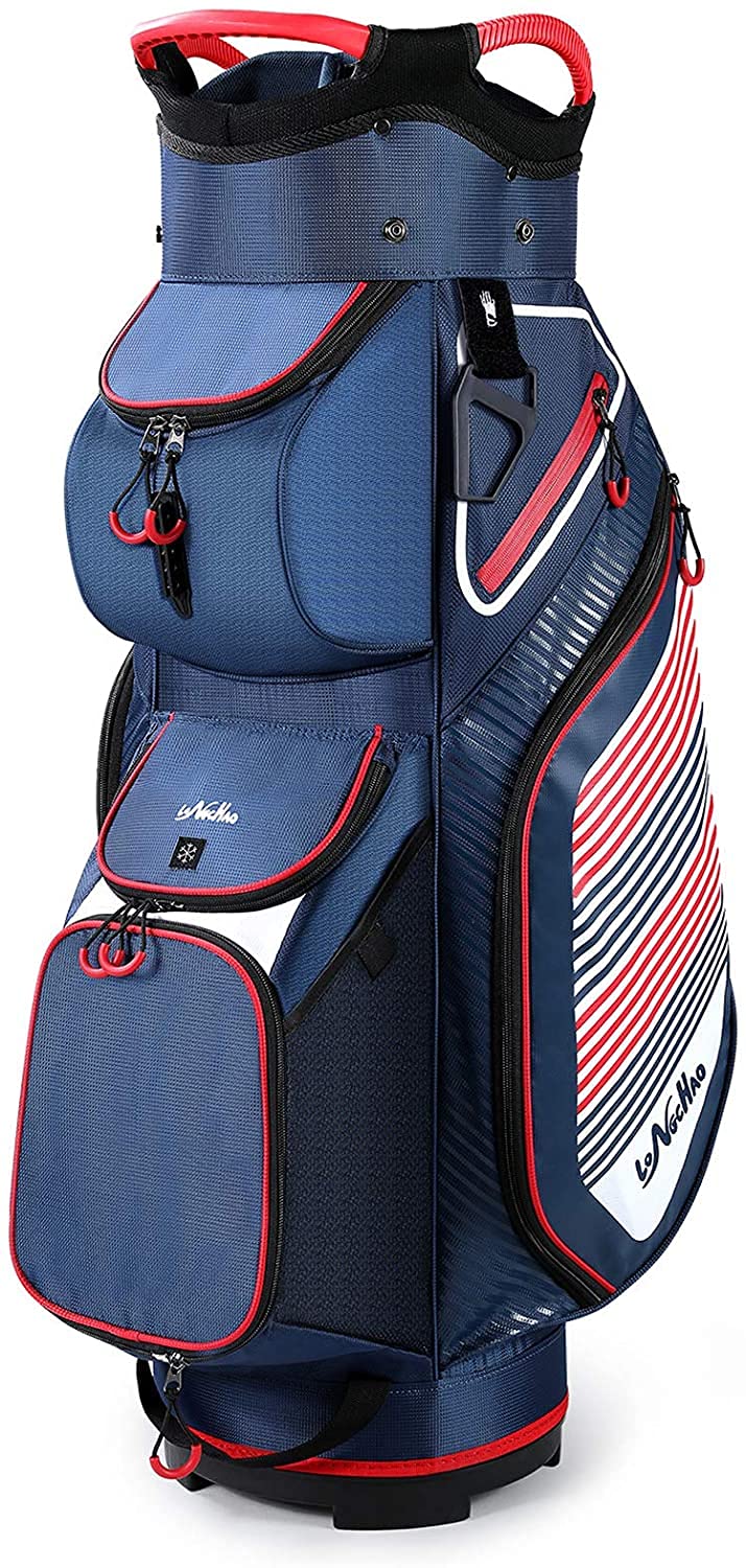 Premium 14-Way Divider Golf Cart Bag for Men - Durable & Organized Golf Tour Bag with Multiple Pockets - Perfect for Golf Courses, Driving Ranges & Club Storage