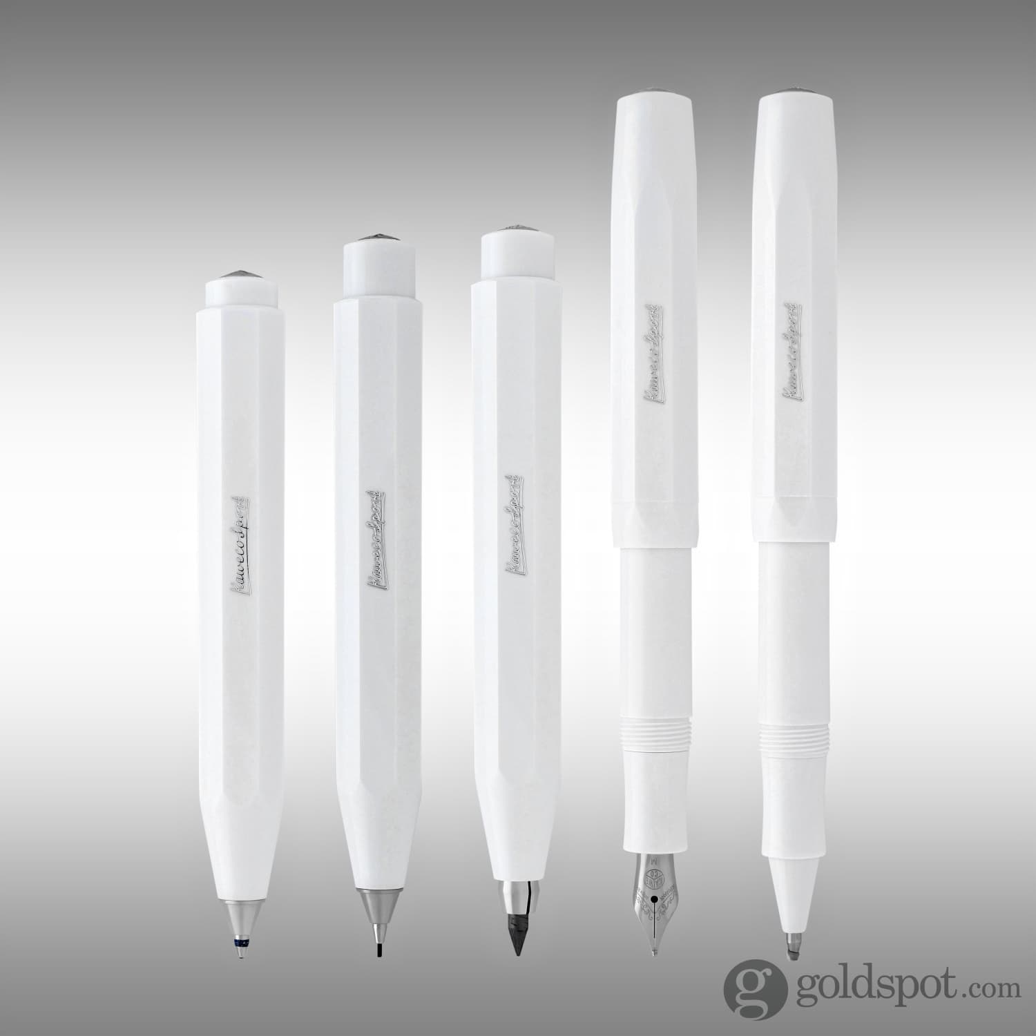 Kaweco Skyline Sport Ballpoint Pen - Premium White Fountain Pen for Writing, Sketching & Note Taking - Perfect Gift for Students, Professionals & Artists