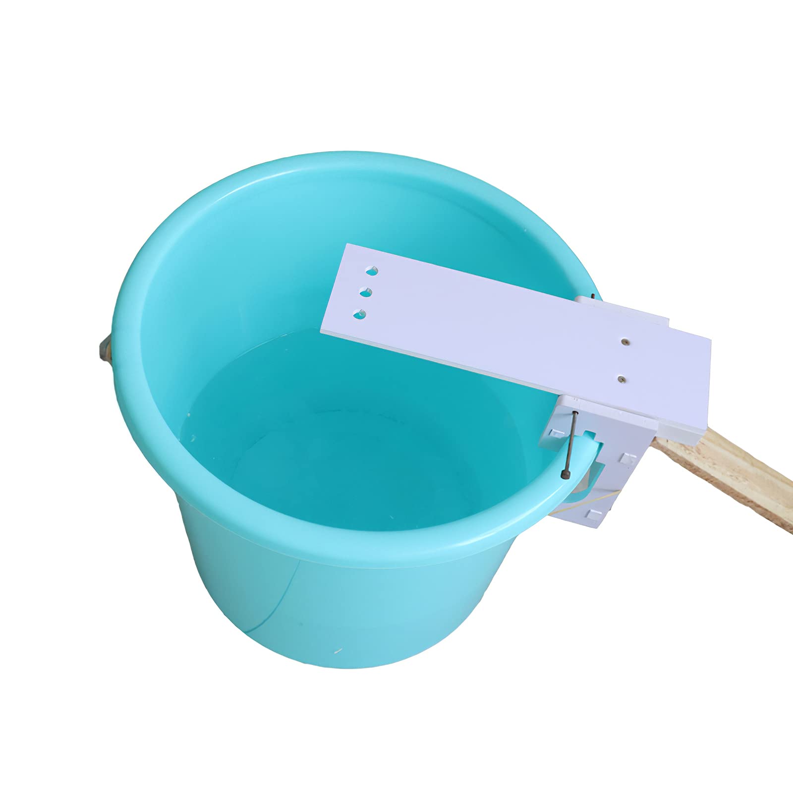 MKNIUA Wooden Bucket Mouse Trap - Automatic Reset Seesaw Rat Catcher - Reusable Rodent Trap for Home, Office, Hotel & Restaurant - Indoor/Outdoor Pest Control Solution (Great for Basements, Garages & Gardens)