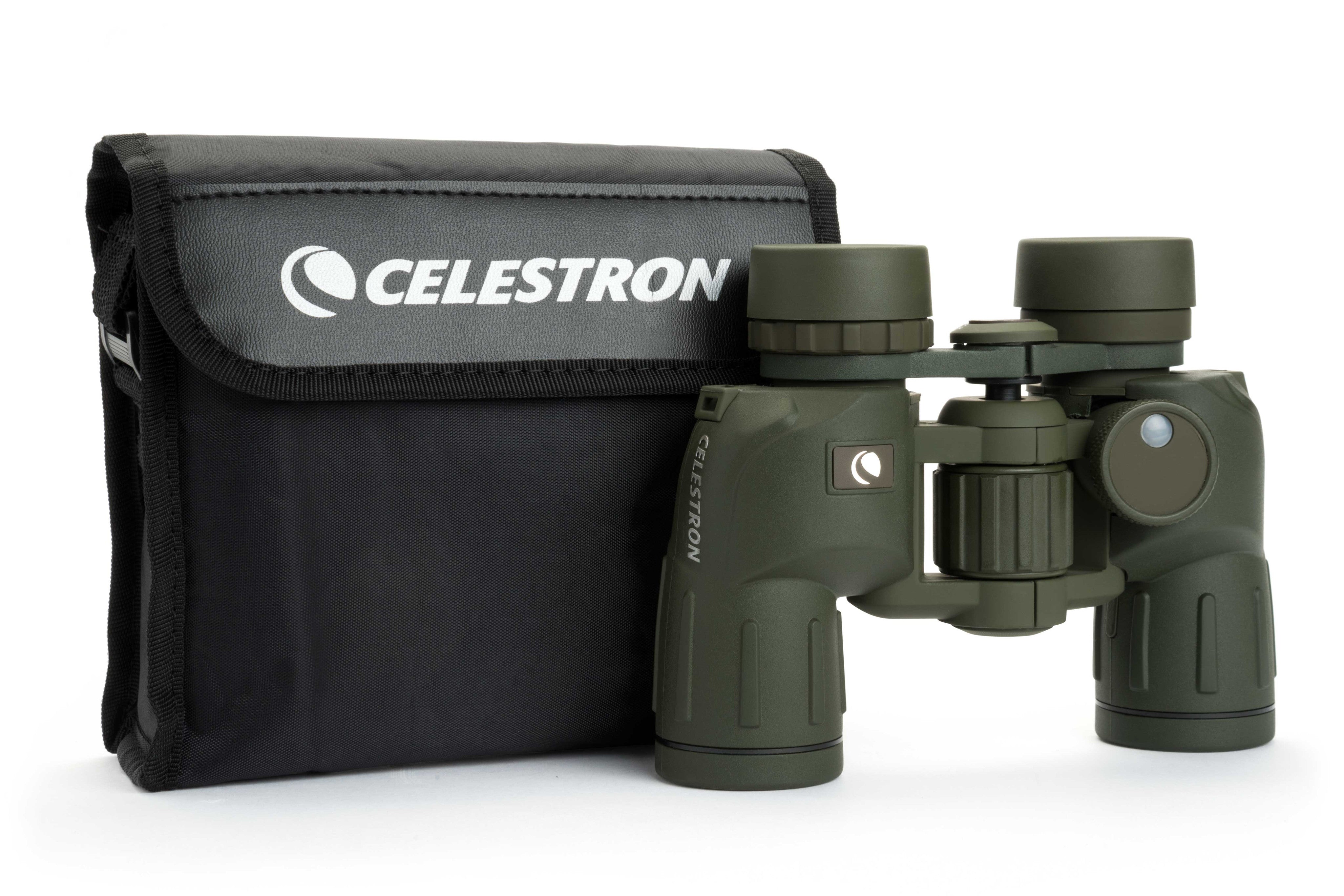 Celestron Cavalry 7x30mm Porro Binoculars with Built-in Compass & Reticle - Waterproof & Fogproof for Bird Watching, Hiking, and Outdoor Adventures