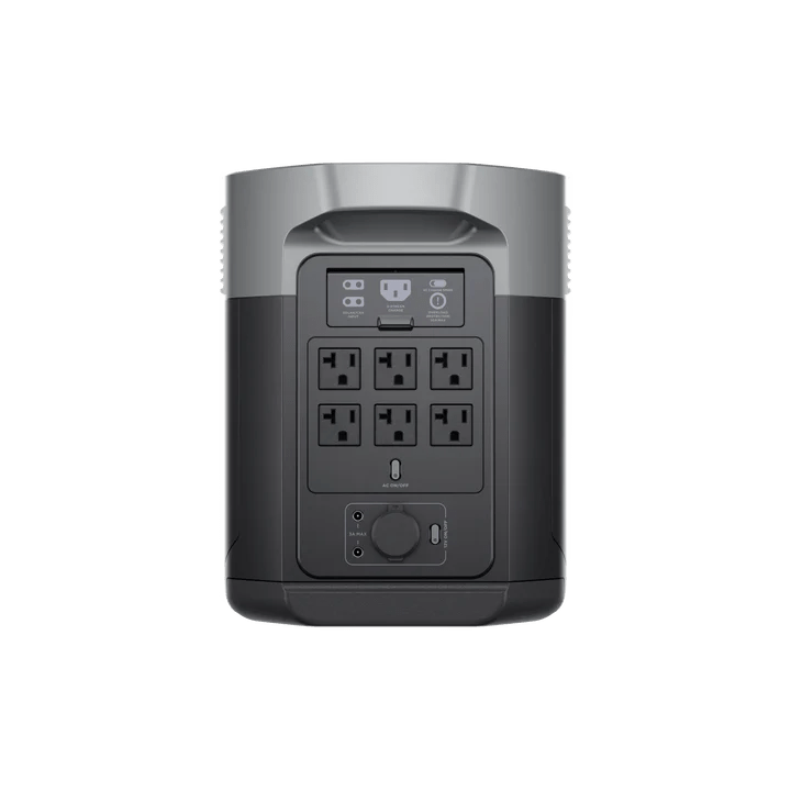 EcoFlow Delta 2 Max 4096Wh 2400W Portable Power Station with LiFePO4 Battery & 200W Solar Panel Kit - Perfect for Home Backup, RV Camping, and Outdoor Adventures