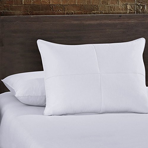 Premium Goose Feather Down Pillow Set - King Size Hypoallergenic 240 TC Combed Cotton - Soft & Supportive for Side, Back & Stomach Sleepers - Ideal for Bedroom, Guest Room & Hotel Use