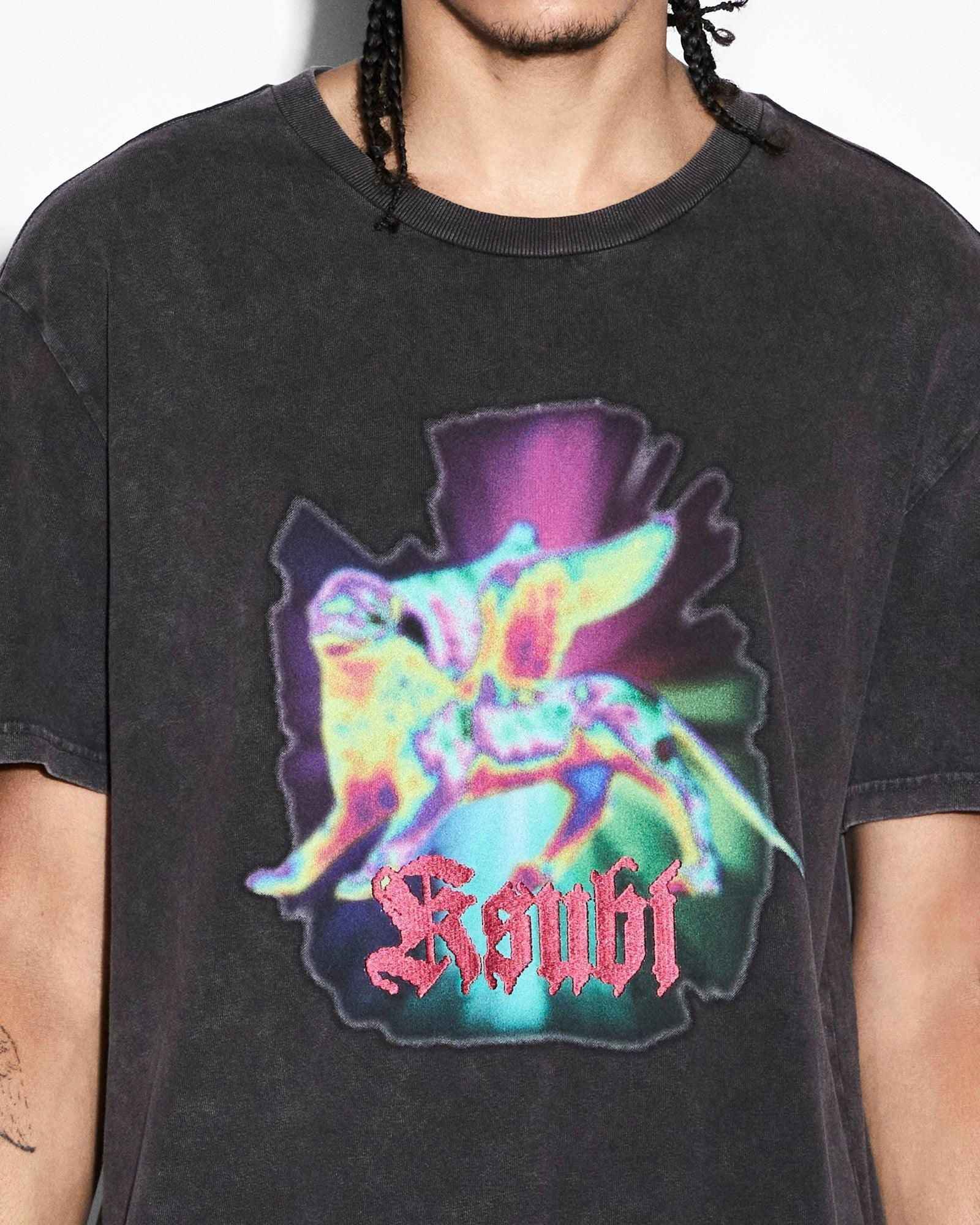 KSUBI Griffin Kash SS Tee Acid Black - Men's Short Sleeve Graphic T-Shirt for Casual Wear & Street Style