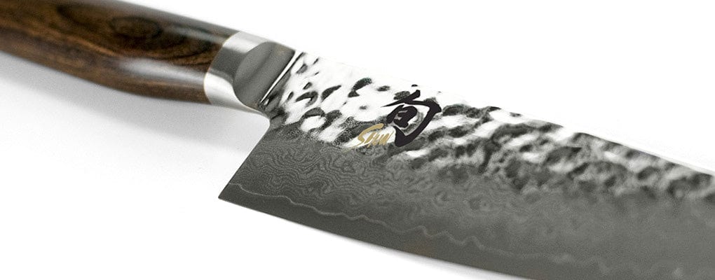 Shun Premiere 6-Inch Chef's Knife - Japanese Damascus Steel Kitchen Knife with Pakkawood Handle - Perfect for Slicing, Dicing, and Chopping Vegetables, Meat, and Herbs