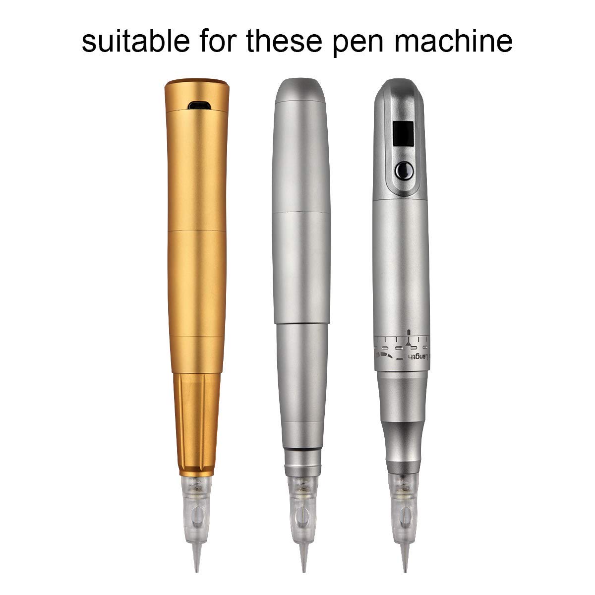 Vinban Disposable Tattoo Needles Cartridge - 1P/3P Permanent Makeup Needles for Machine Pen (Mix Sizes) - Perfect for Eyebrow Microblading, Lip Blushing & Eyeliner Tattooing