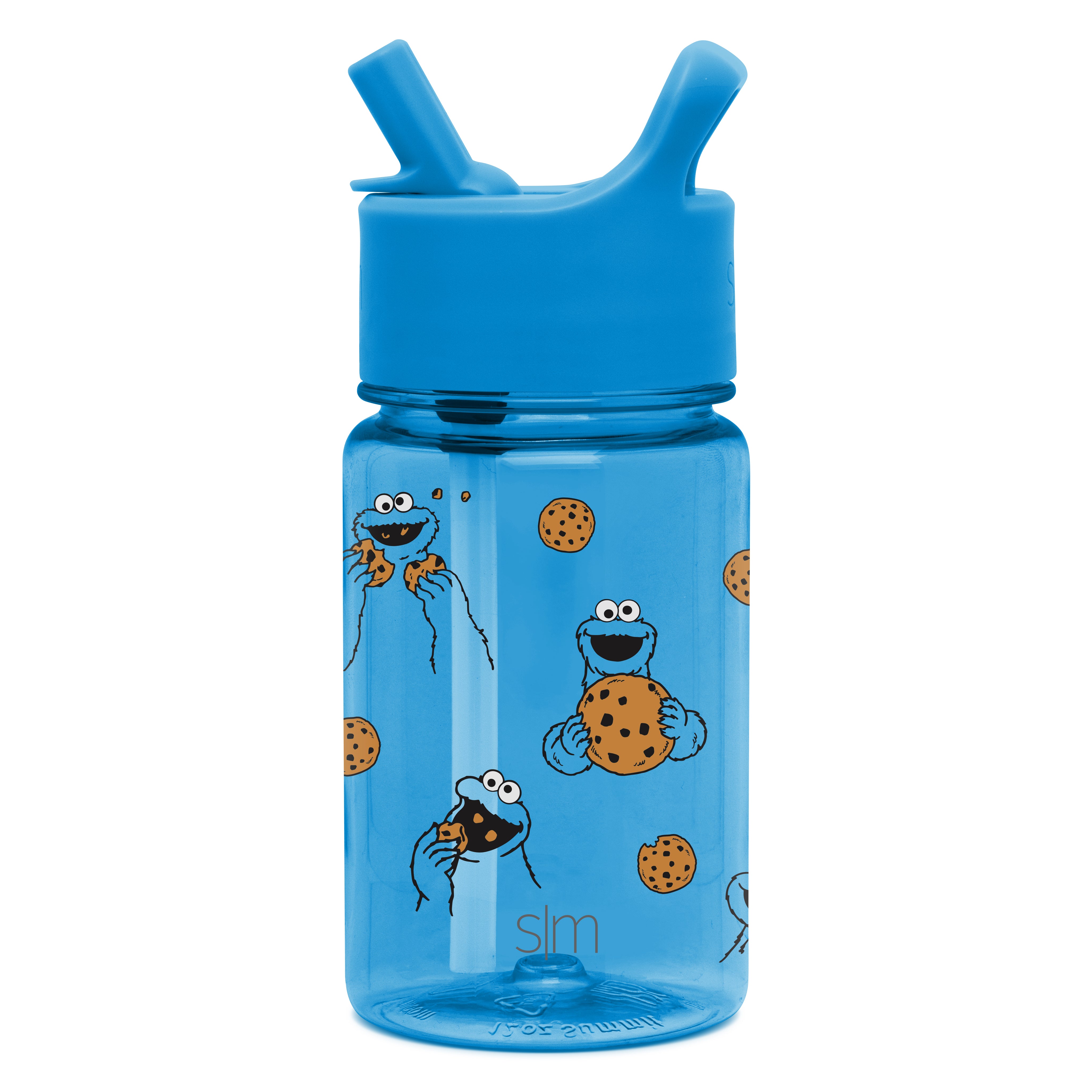 Summit Kids Plastic Water Bottle with Straw Lid - BPA Free Leak Proof Water Bottle for School, Sports & Outdoor Activities - Ideal for Boys Girls Ages 3-12
