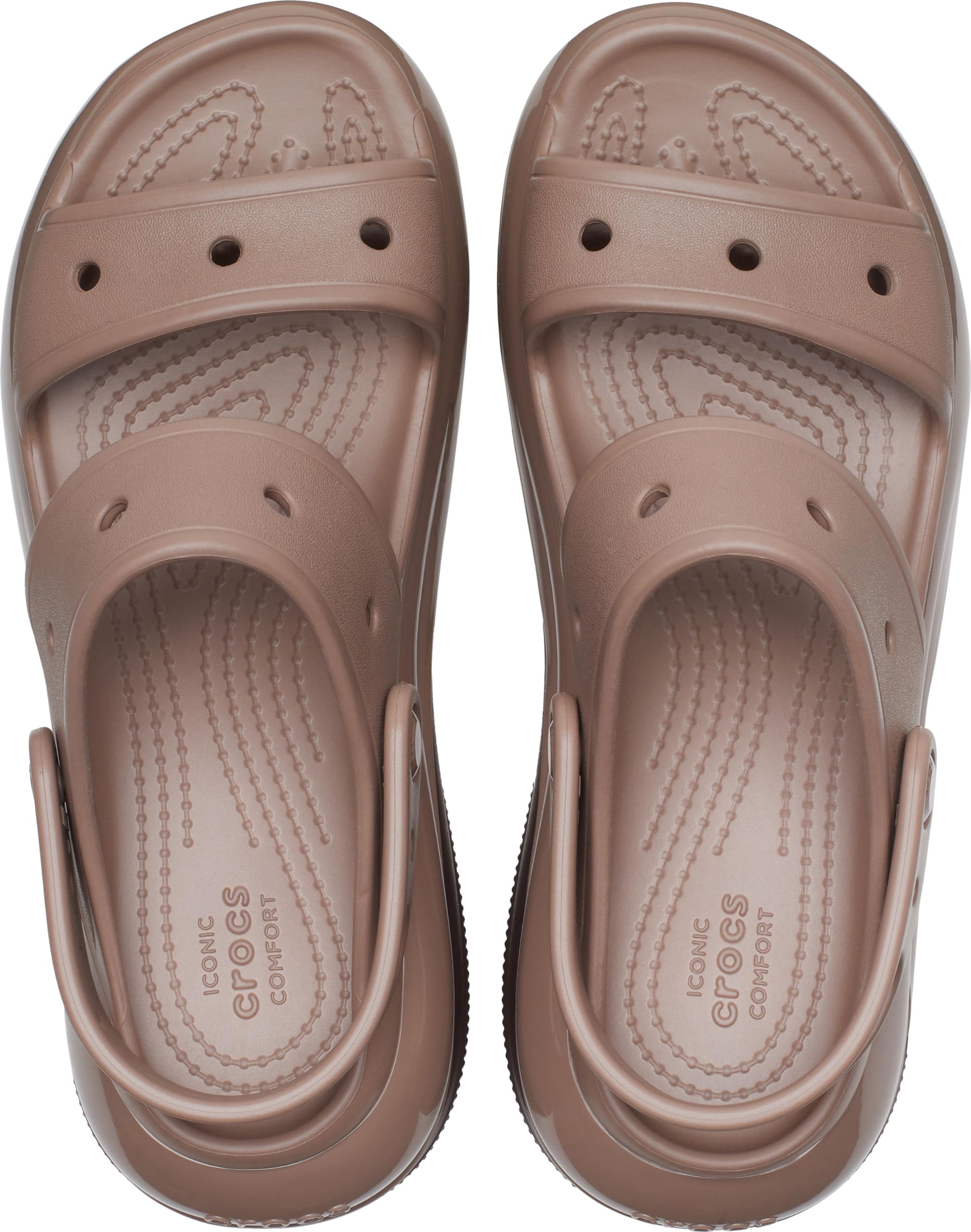 Crocs Unisex Classic Mega Crush Platform Sandals Wedge - Comfortable & Stylish Waterproof Shoes for Men & Women - Perfect for Beach, Pool, and Outdoor Activities