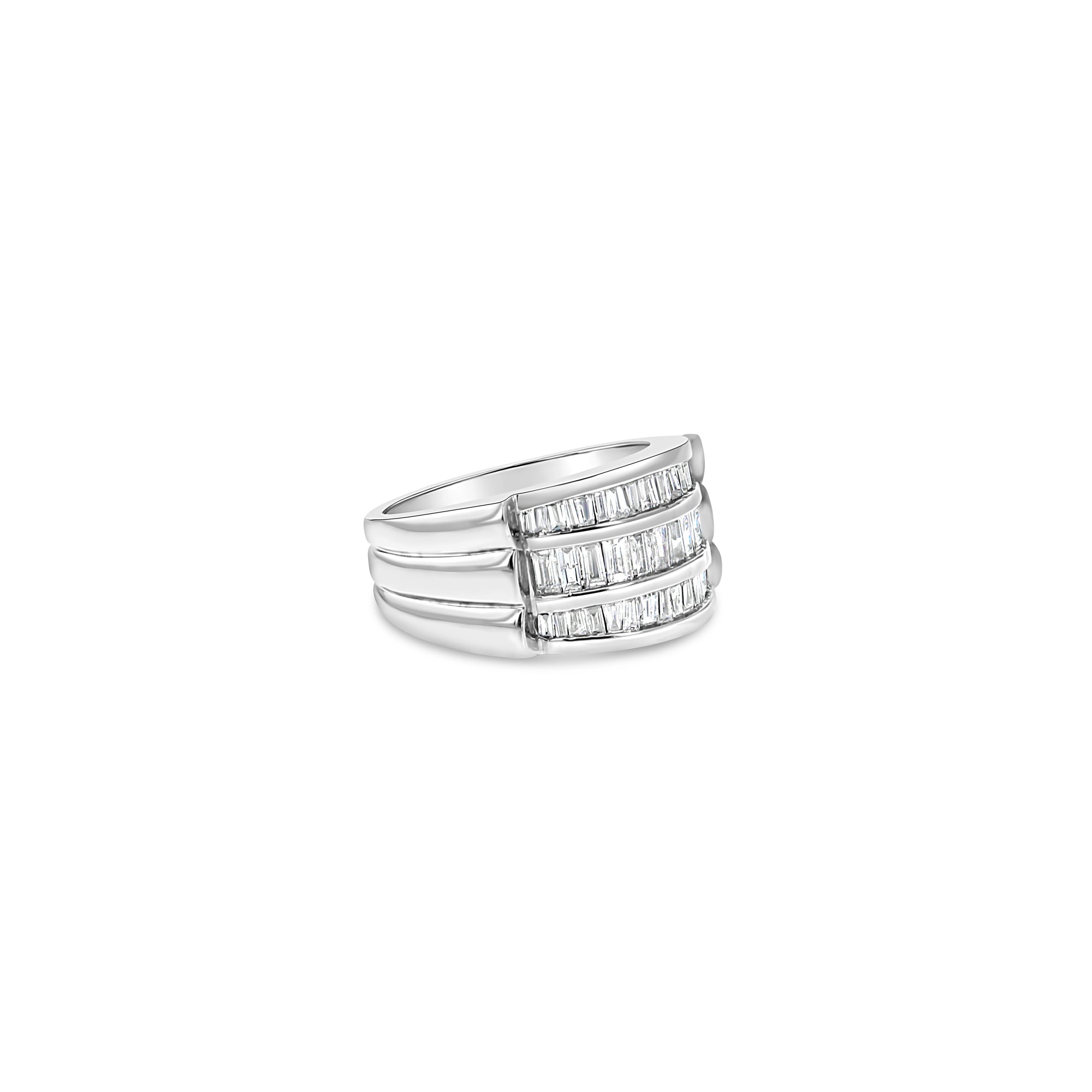 Exquisite Baguette Diamond Cocktail Ring for Women - Elegant Statement Jewelry for Parties, Weddings & Special Occasions
