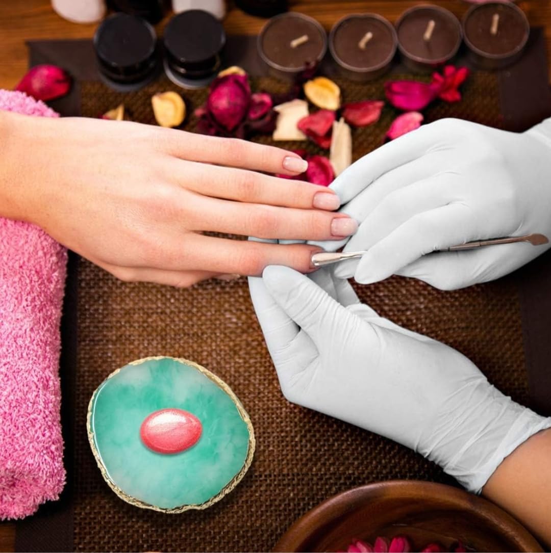 Premium Stone Mixing Palette for Gel Polish Color Blending - Perfect for Nail Art, DIY Manicures & Professional Salon Use