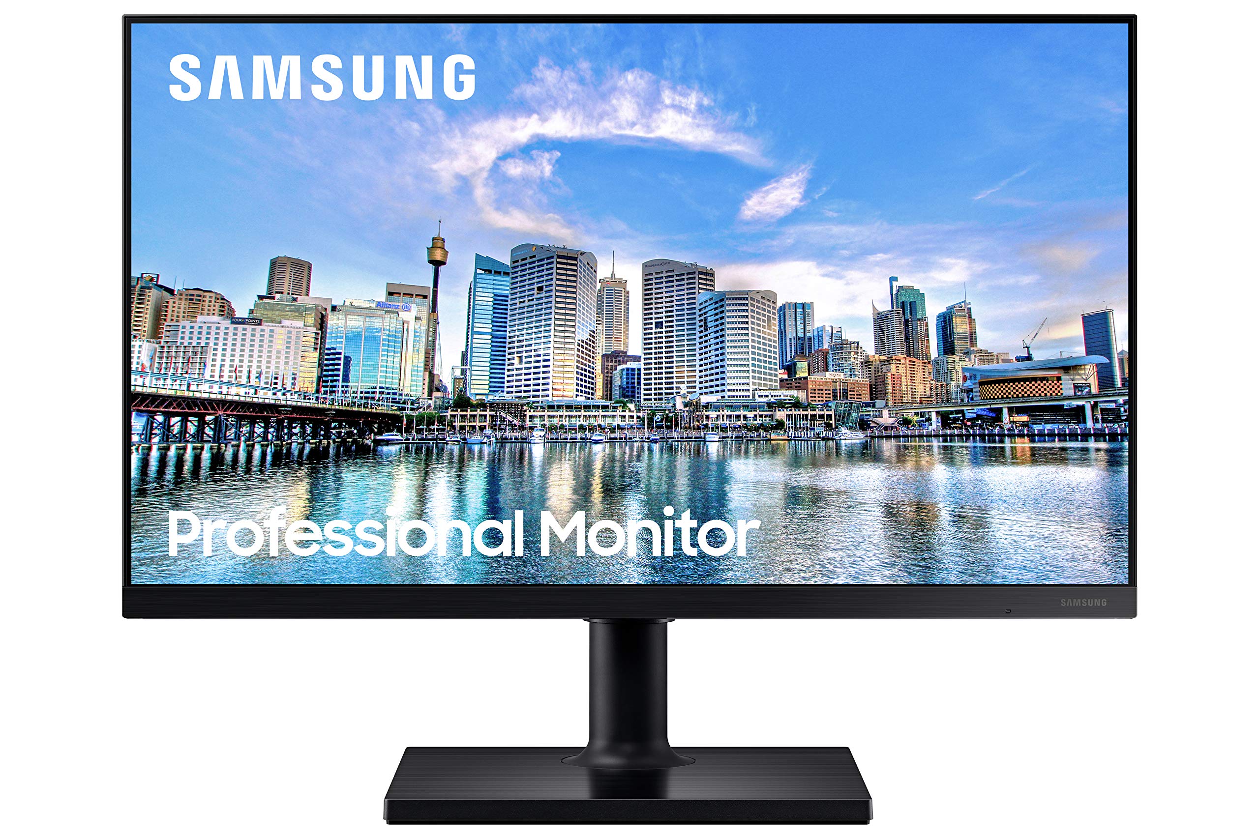 SAMSUNG FT45 Series 22-Inch FHD 1080p IPS Computer Monitor - 75Hz Refresh Rate, HDMI & DisplayPort, USB Hub, Height Adjustable Stand, 3-Year Warranty (LF22T454FQNXGO, Black) - Perfect for Home Office, Gaming & Multimedia