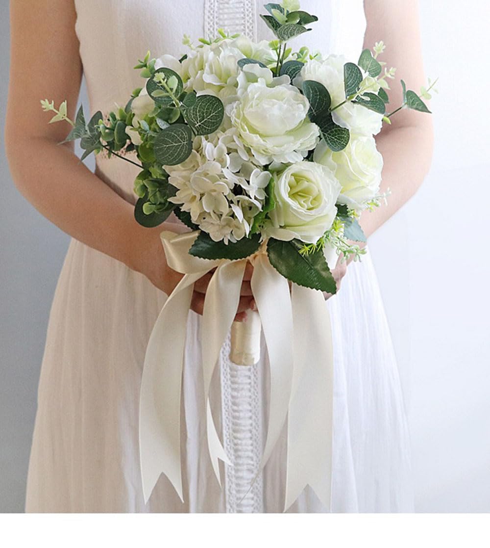 6 PCS Wedding Bouquet Holder Floral Foam Handle - Bridal Bouquet Accessories for Fresh & Artificial Flowers - Perfect for Wedding Arrangements, DIY Crafts & Gardening Supplies