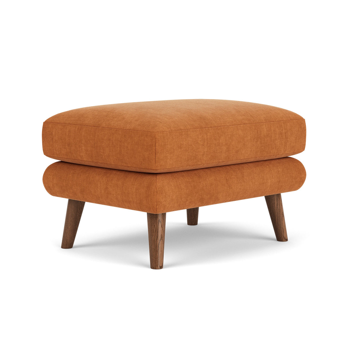 George Fabric Ottoman - Stylish and Comfortable Footrest, Storage Bench for Living Room, Bedroom, or Office - Perfect for Relaxing, Extra Seating & Home Organization
