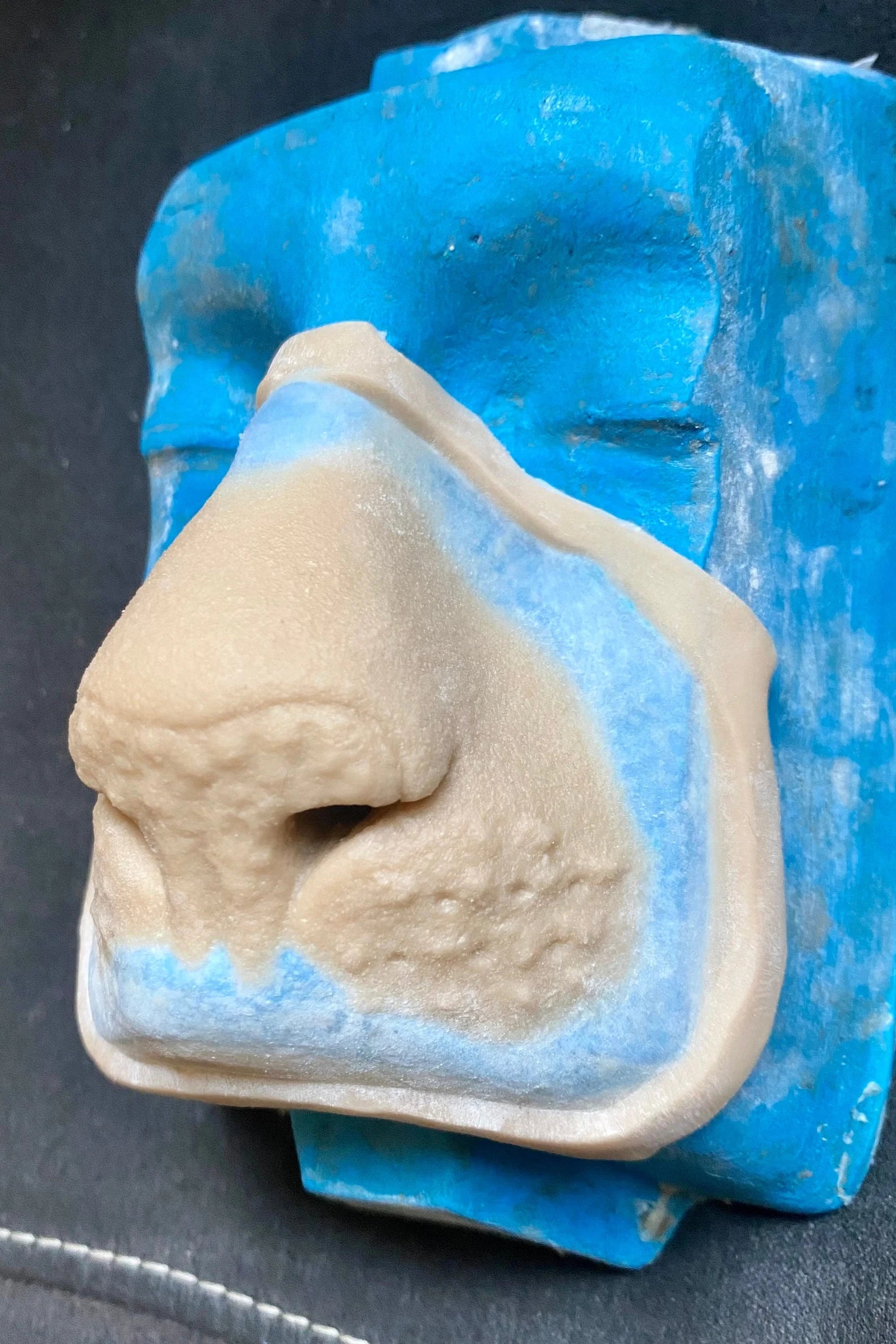 Obsidian FX Cat Lion Nose Silicone Prosthetic - Realistic Feline Costume Nose for Halloween, Cosplay & Theater Makeup - Perfect for Cat Costumes, Animal Transformations & Special Effects