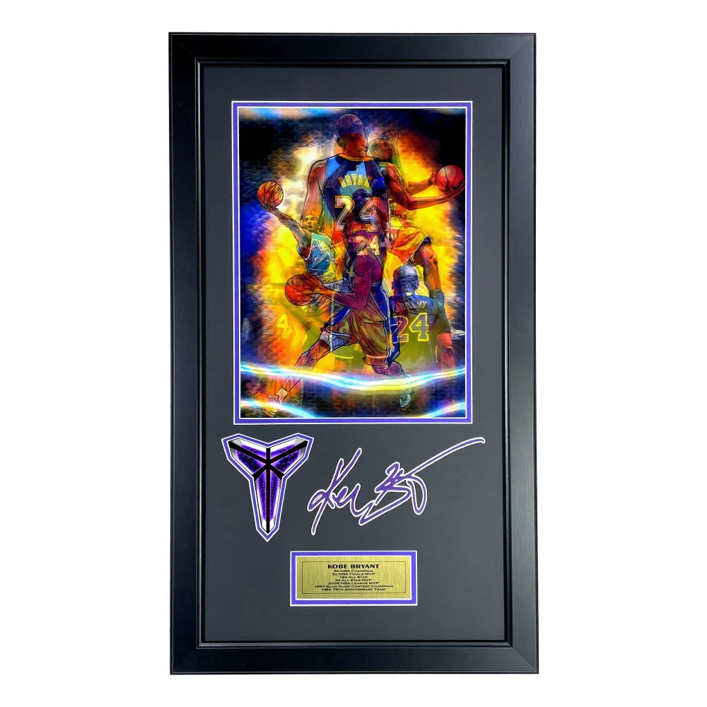 Kobe Bryant Framed 3D Photo Collage - Los Angeles Lakers Memorabilia - Perfect for Home, Office & Sports Fan Gift