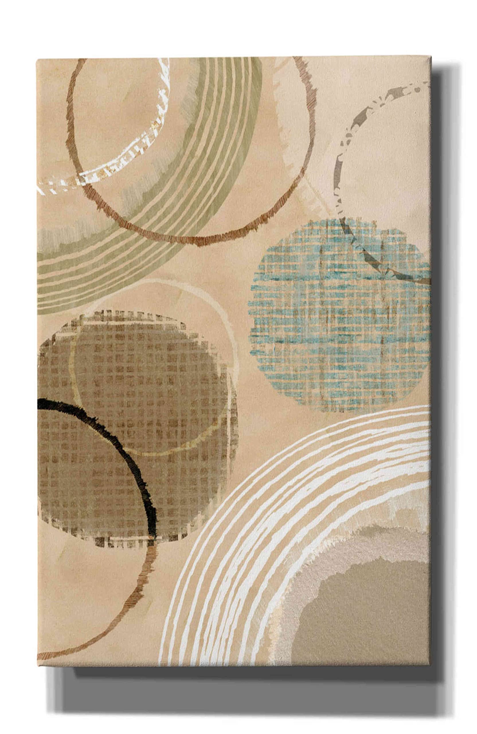Flora Kouta 'Woven Baskets II' Giclee Canvas Wall Art Print - 26x40 Inches Modern Home Decor for Living Room, Bedroom & Office - Epic Graffiti Style Botanical Artwork