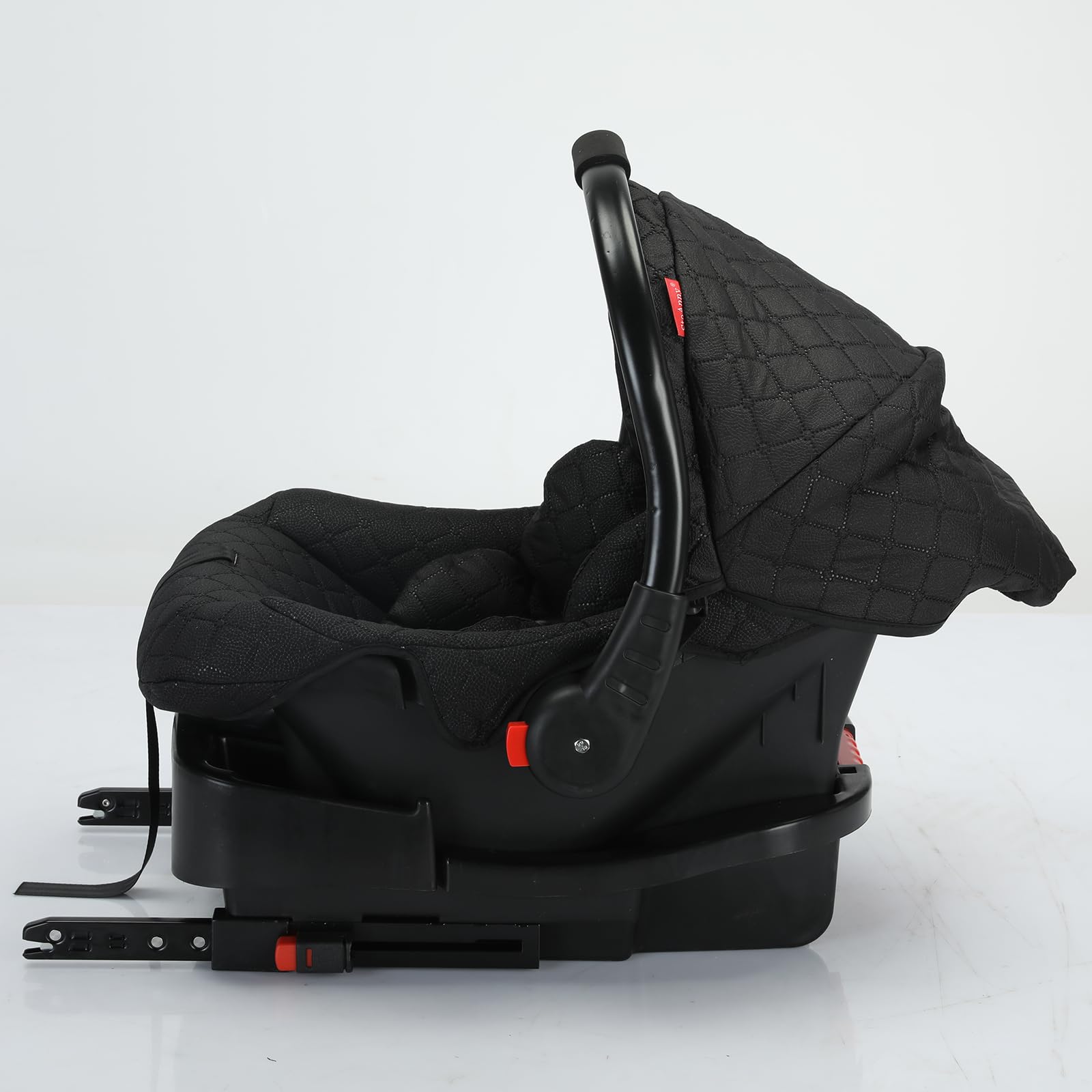 3 in 1 Baby Travel System - Reversible Stroller with Foldable Design & Luxury Pram for Newborn to Toddler | Portable Pushchair with Base | Perfect for Shopping, Travel & Outdoor Walks (UDV9-BLACKGOLD)