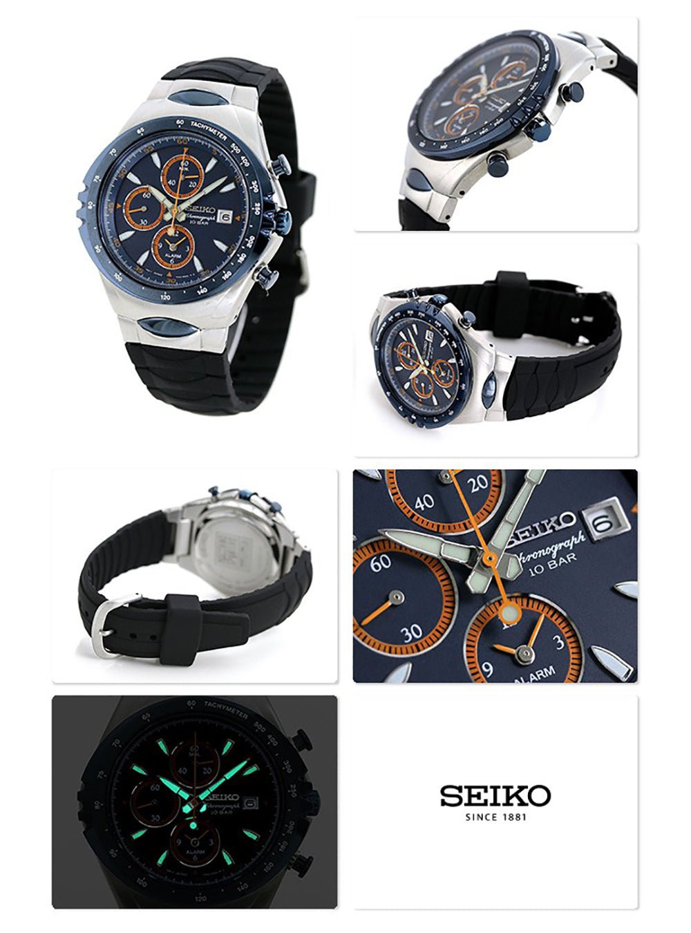 SEIKO × GIUGIARO DESIGN Limited Edition Sportiva SNAF85PC Chronograph Watch - JDM Exclusive for Racing Enthusiasts & Collectors | Perfect for Motorsport Events & Luxury Fashion Accessories