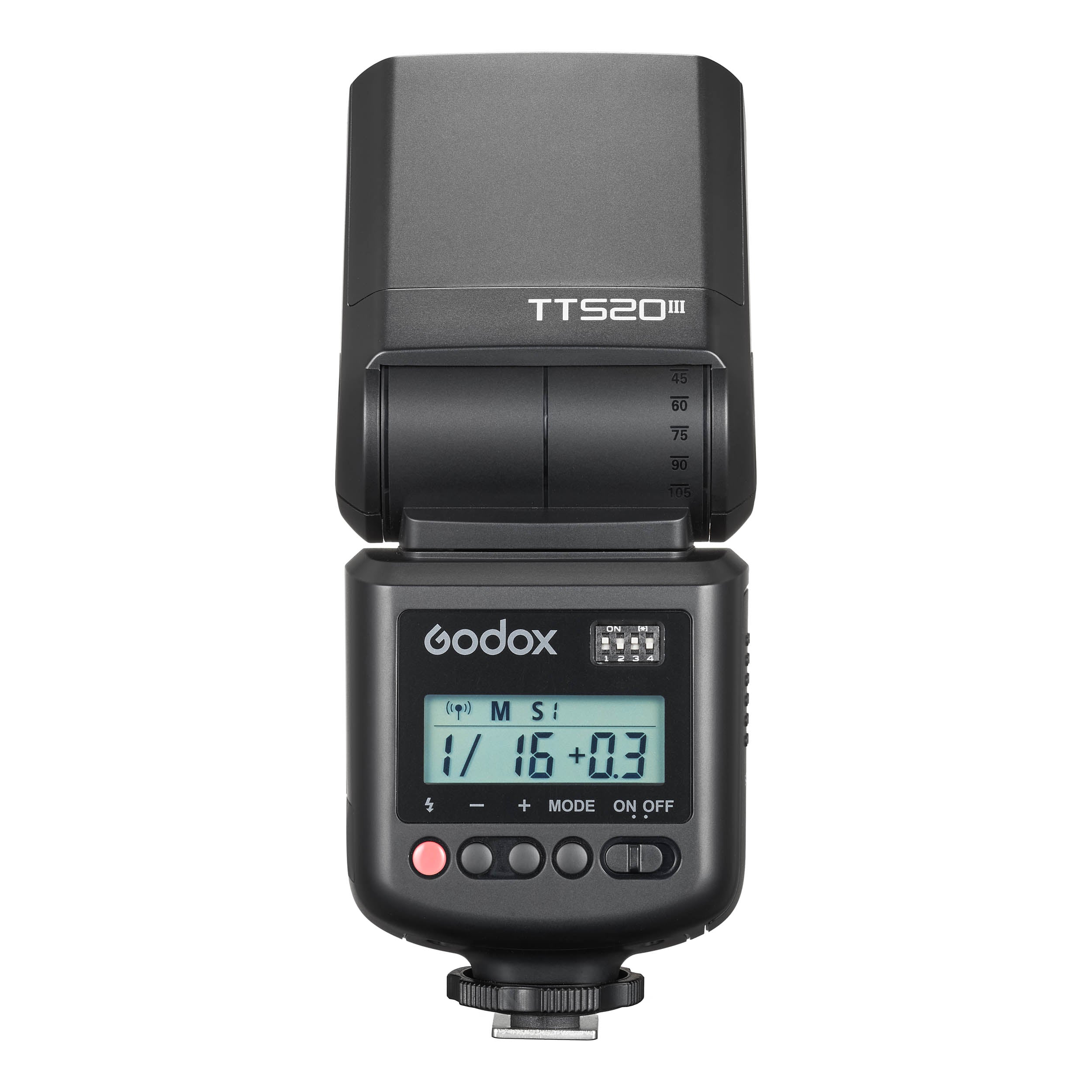 THINKLITE TT520III Professional Camera Flash Speedlite with 433MHz Wireless Trigger - Compatible with Canon Nikon Sony DSLR Cameras - Perfect for Wedding Photography, Portrait & Studio Lighting