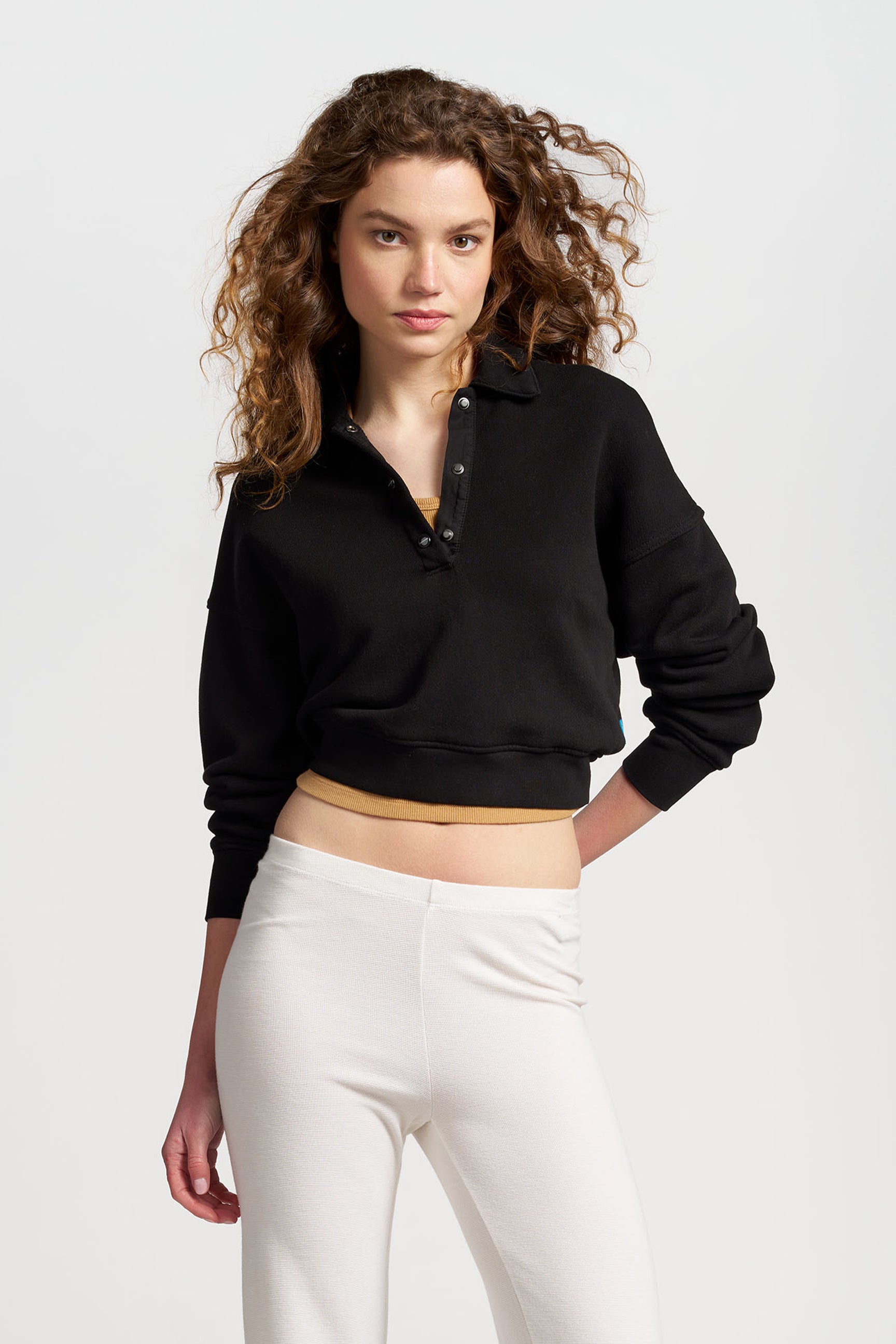 Boston Crop Polo Shirt for Women - Casual Short Sleeve Cotton Top for Summer - Perfect for Golf, Tennis & Outdoor Activities