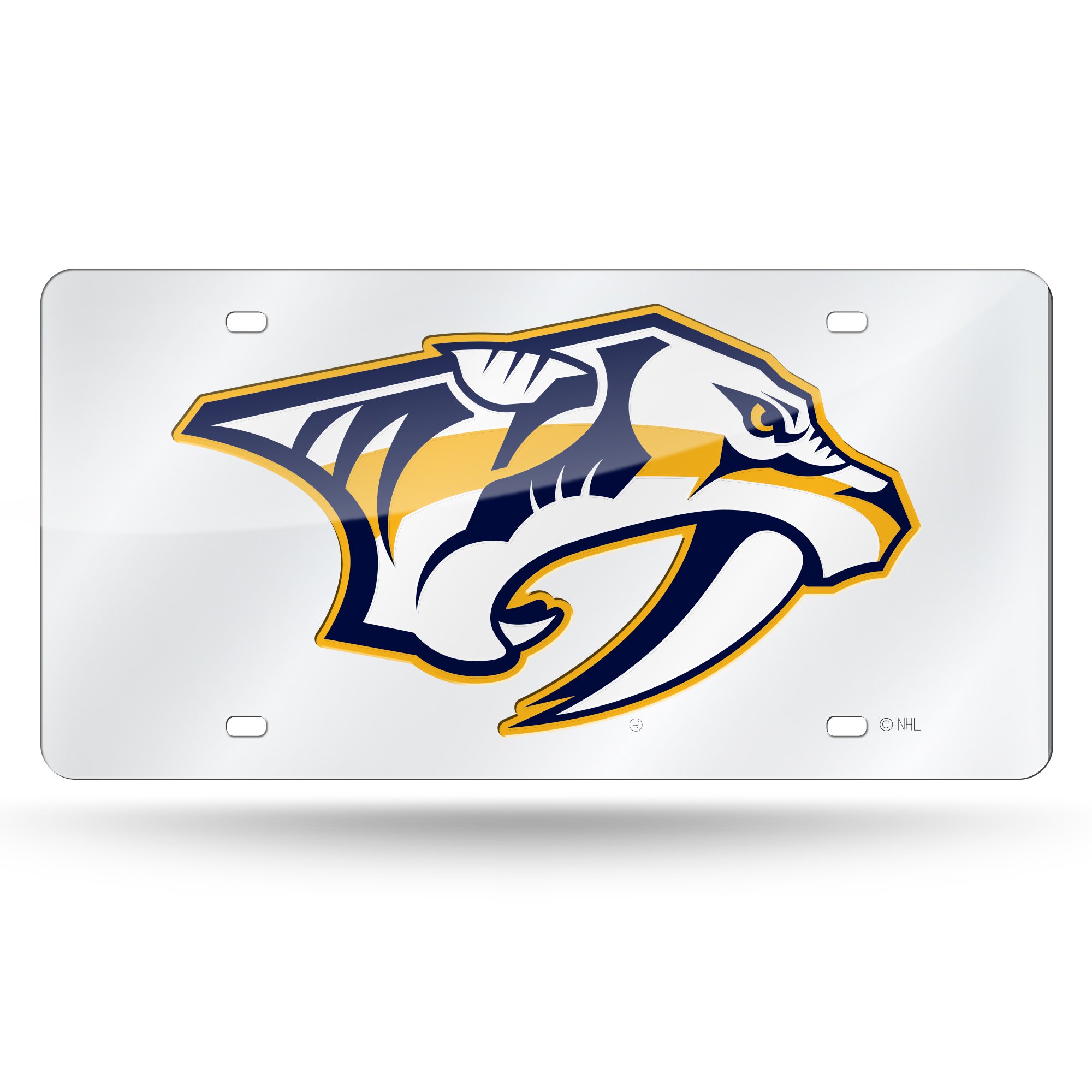 Official NHL Anaheim Ducks Laser Inlaid Metal License Plate Tag - Durable Car Front & Rear License Plate Cover for Hockey Fans - Perfect for Game Day, Tailgating & Showcasing Team Spirit