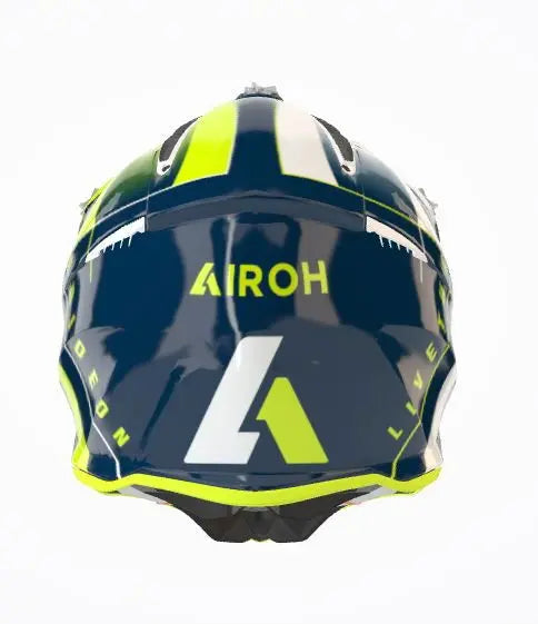Airoh Aviator Ace Amaze Gloss Blue Motorcycle Helmet - DOT & ECE Certified for Safety - Perfect for Street Biking, Racing & Urban Commuting