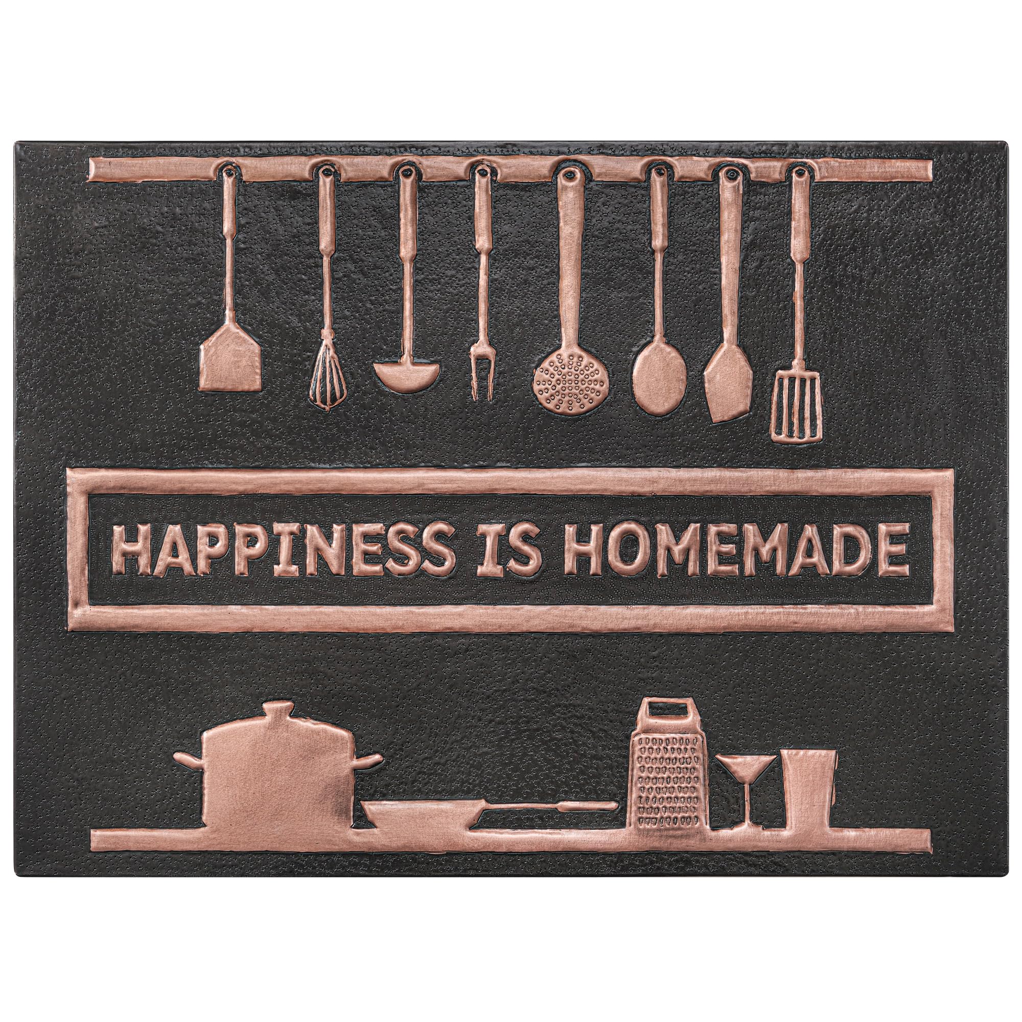 Custom Copper Kitchen Backsplash Panel - Handmade & Personalized for Indoor & Outdoor Wall Decor (Black) | Perfect for Modern Kitchens, Bathrooms & Outdoor Spaces