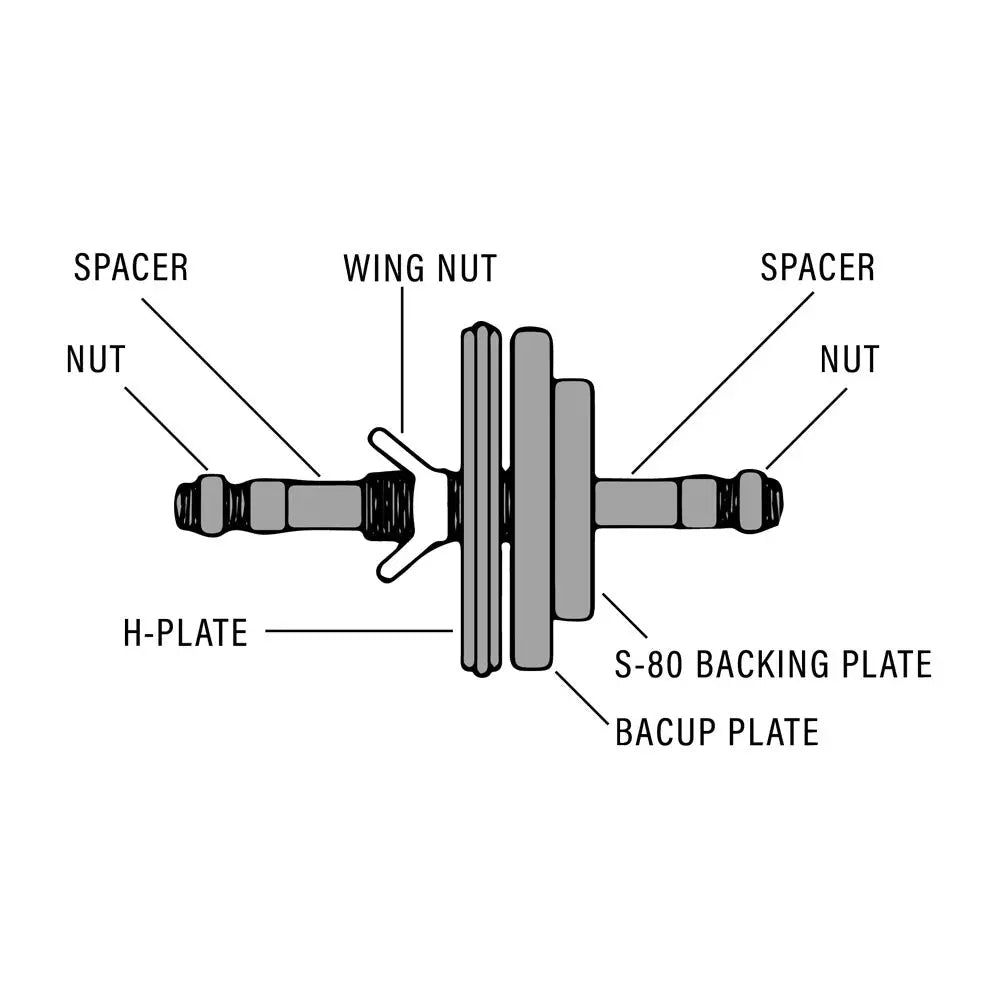 Amermac Series 80 Wingnut for Hub Centric Truing S080 WN - Durable Wheel Balancing Accessory for Automotive & Truck Maintenance