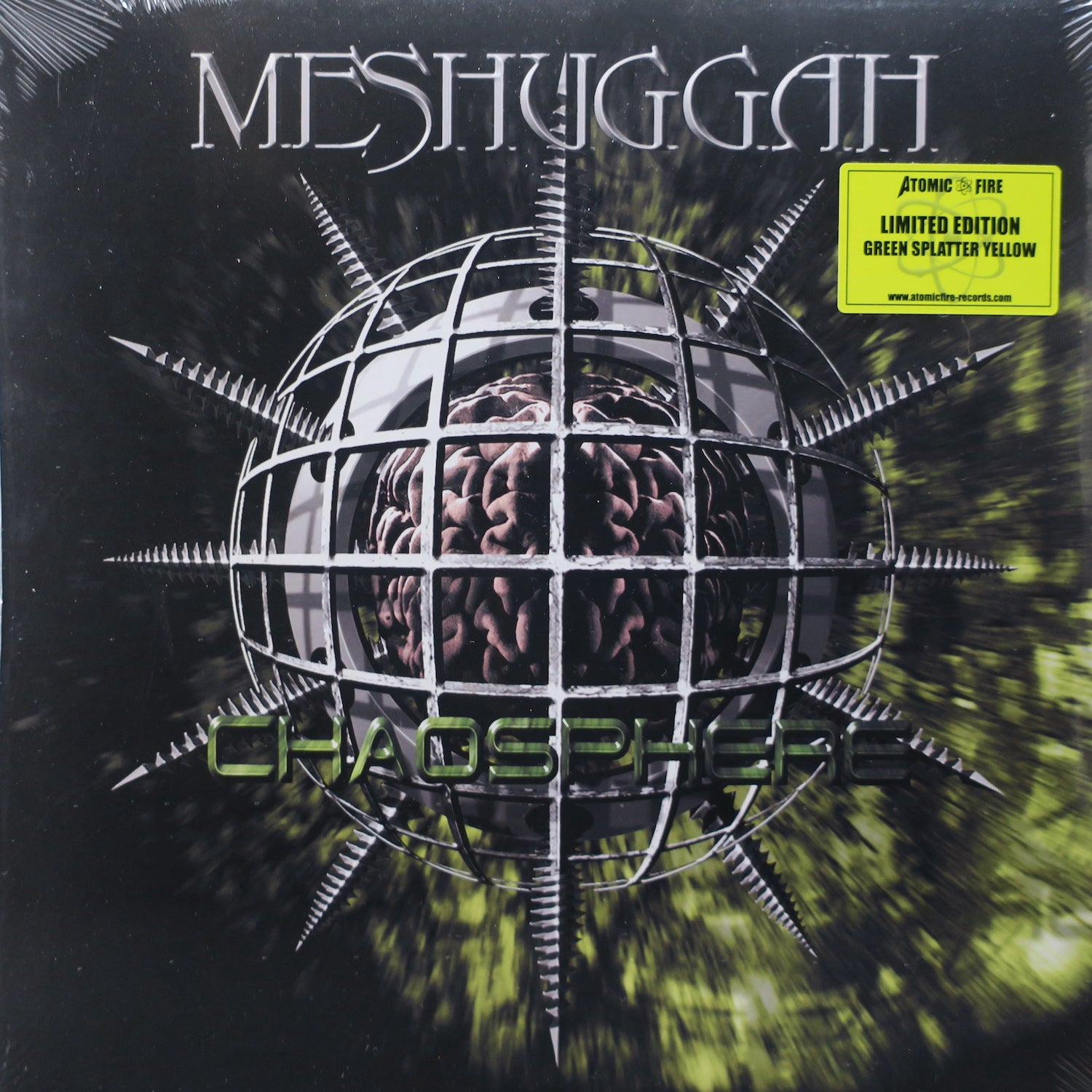 Meshugga 'Chaosphere' Green Splatter Vinyl 2LP - Limited Edition Heavy Metal Record for Audiophiles & Collectors - Perfect for Home Listening, Music Collections & Gifts for Metal Fans