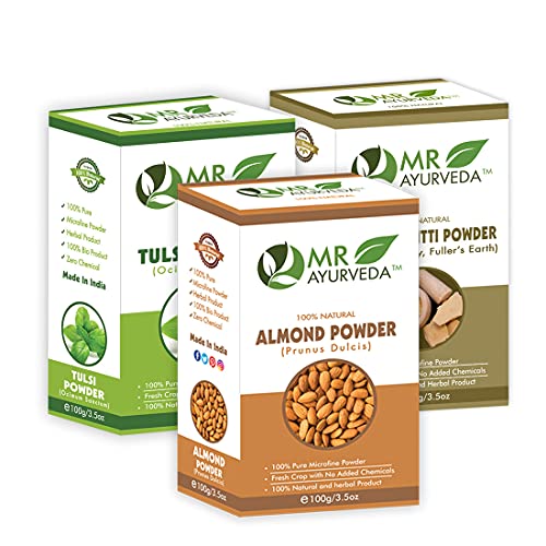 Almond Powder + Tulsi Powder + Multani Mitti Powder