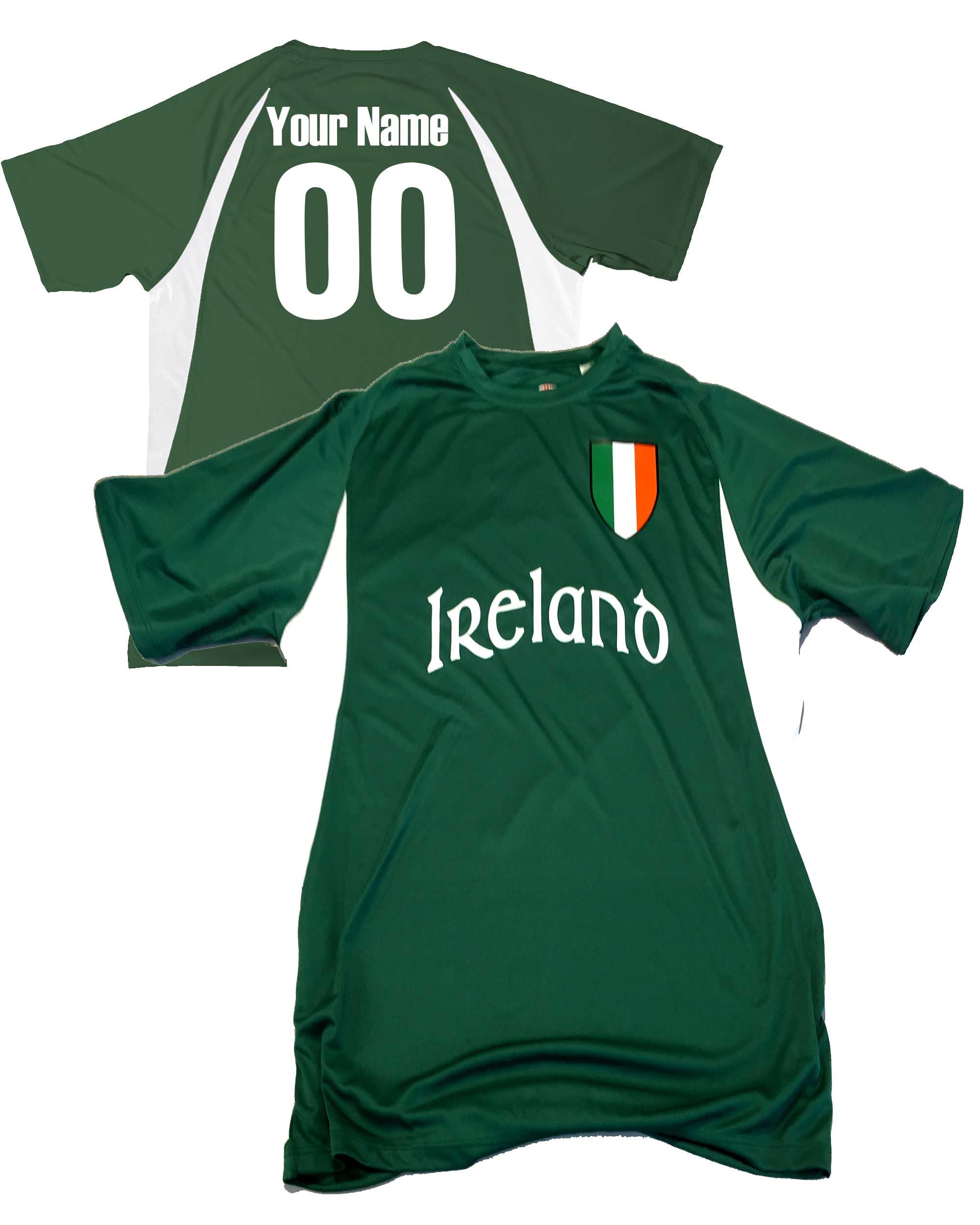 Custom Personalized Ireland Soccer Jersey with Names & Numbers - Perfect for Fans, Gifts & Match Days