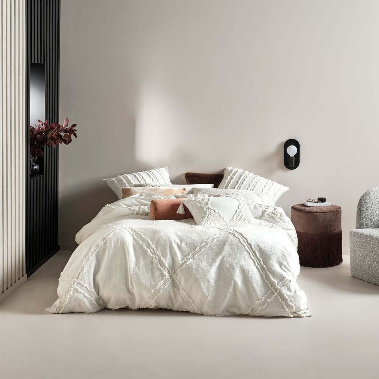 Premium Heather White Quilt Cover Set by Linen House - Soft Luxury Bedding for Master Bedroom & Guest Room Decor