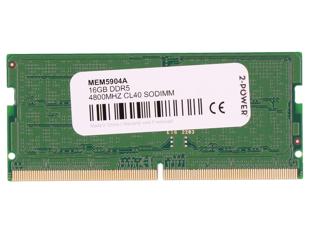 2P SNPVNY72C/16G DDR5 RAM 16GB (1x16GB) 4800MHz Memory Module - High Performance Desktop/Laptop Upgrade for Gaming, Video Editing & Workstations