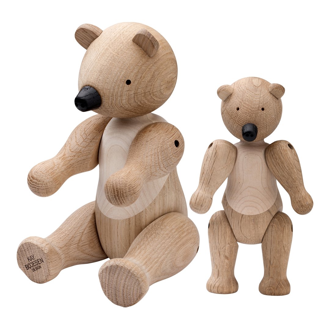 Kay Bojesen Wooden Bear Figurine - Handcrafted Scandinavian Decorative Collectible for Home, Nursery & Gift Giving