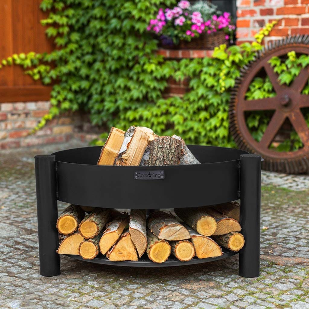 Good Directions Cook King Montana 23.5 Inch Fire Pit - Outdoor Patio & Backyard Fireplace for Camping, Garden & BBQ Gatherings