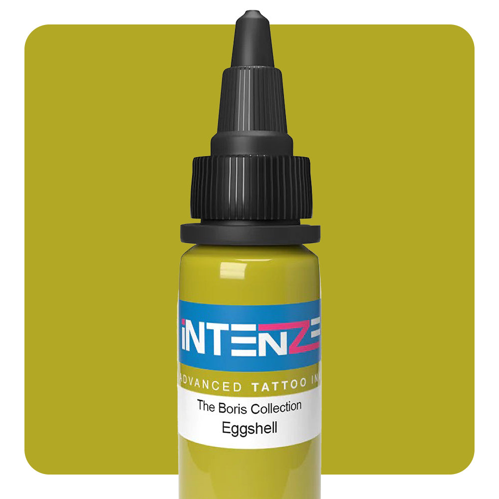 Boris Series Intenze Tattoo Ink - Professional Eggshell Color Tattoo Pigment (Various Sizes) - Perfect for Tattoo Artists & Body Art Enthusiasts