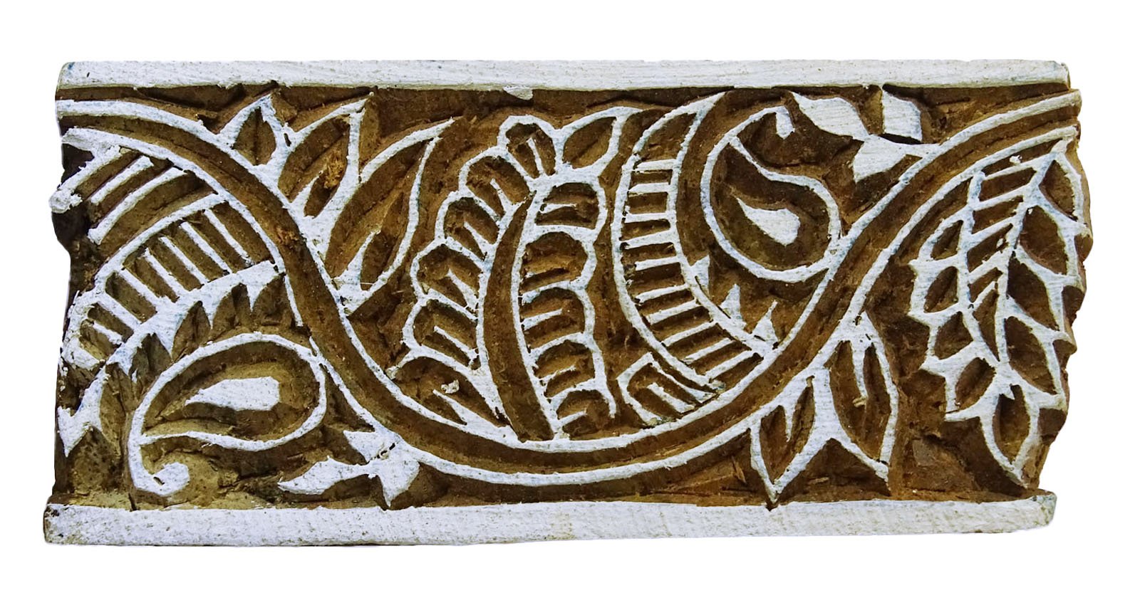 Hand Carved Floral Wooden Stamp for Textile Printing - Indian Artisan Block for Fabric, Paper & DIY Crafts - Perfect for Batik, Scrapbooking & Home Decor