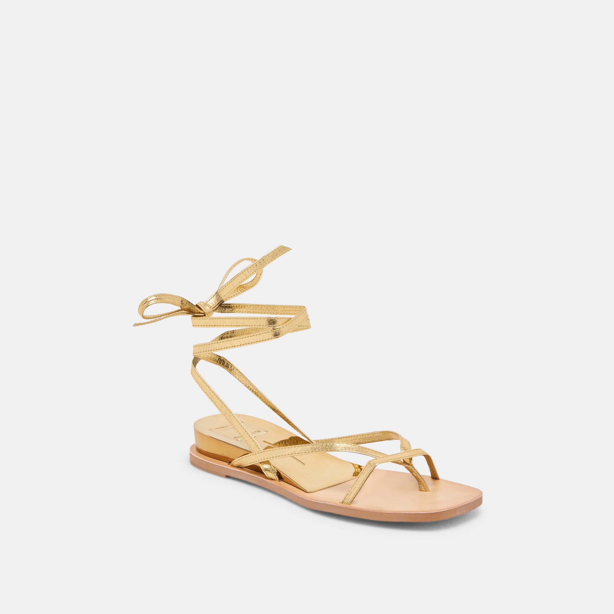 RUDIE Women's Dark Gold Metallic Leather Sandals - Comfortable & Stylish for Summer, Beach, and Casual Outings