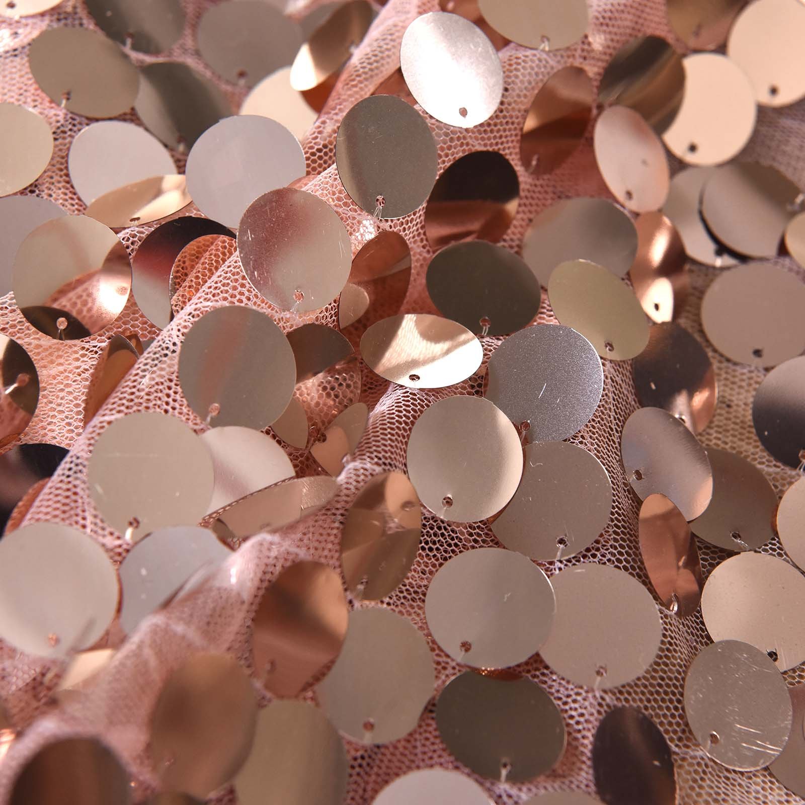 Sparkling Rose Gold Sequin Drapes - 9FT x 9FT Sequin Backdrop Curtains for Home Decor, Party Supplies, Thanksgiving & Christmas Decorations | Perfect for Weddings, Photo Booths & Holiday Celebrations