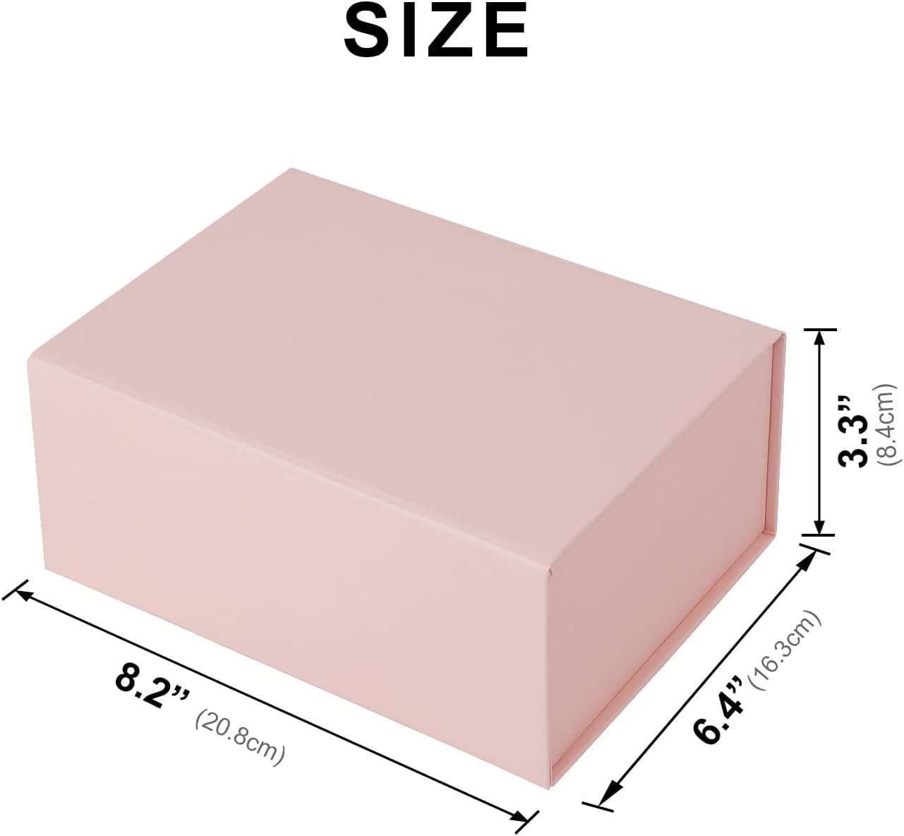 BETTPACK 5PCS Magnetic Gift Boxes - Pink Collapsible Packaging for Birthdays & Holidays