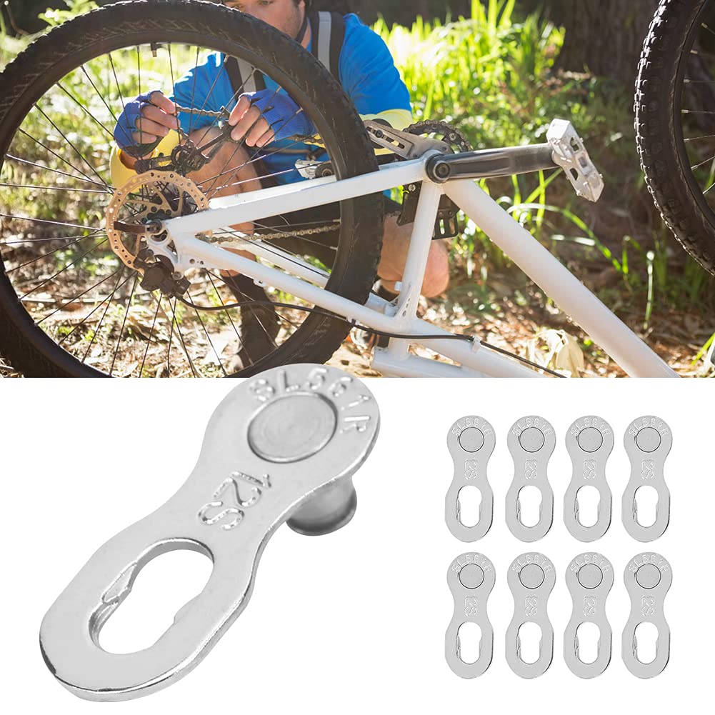 Keenso 4-Pair Steel Bike Chain Link for 12-Speed Bicycles - Missing Link Connector & Cycling Accessory - Perfect for Road Bikes, Mountain Bikes & Commuting